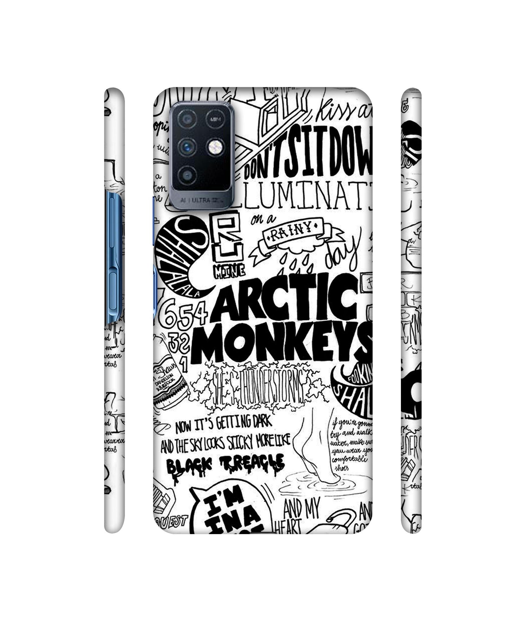 Arctic Monkeys Pattern Designer Hard Back Cover for Infinix Note 10