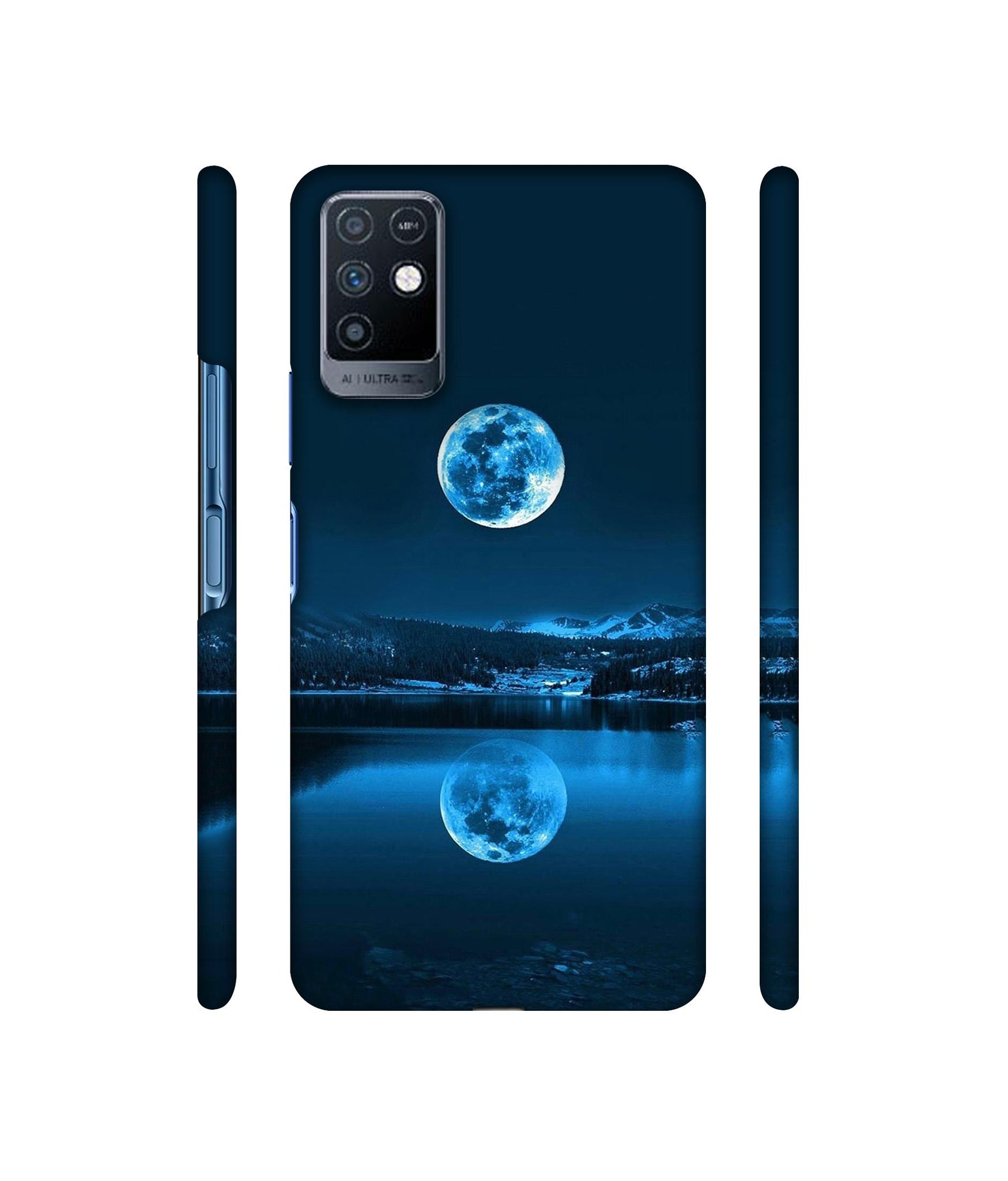 Moon Pattern Print Designer Hard Back Cover for Infinix Note 10