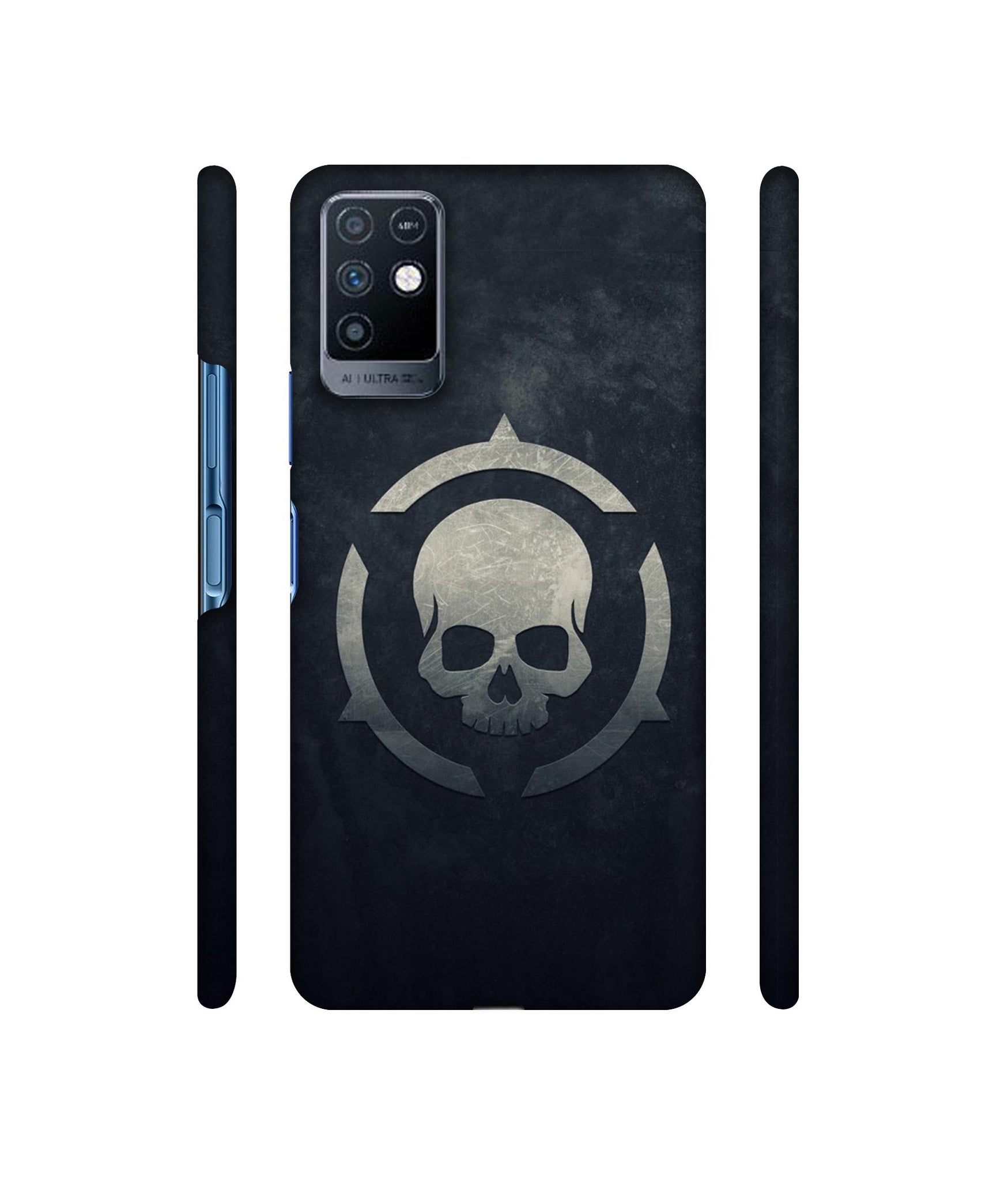 Skull Pattern Print Designer Hard Back Cover for Infinix Note 10
