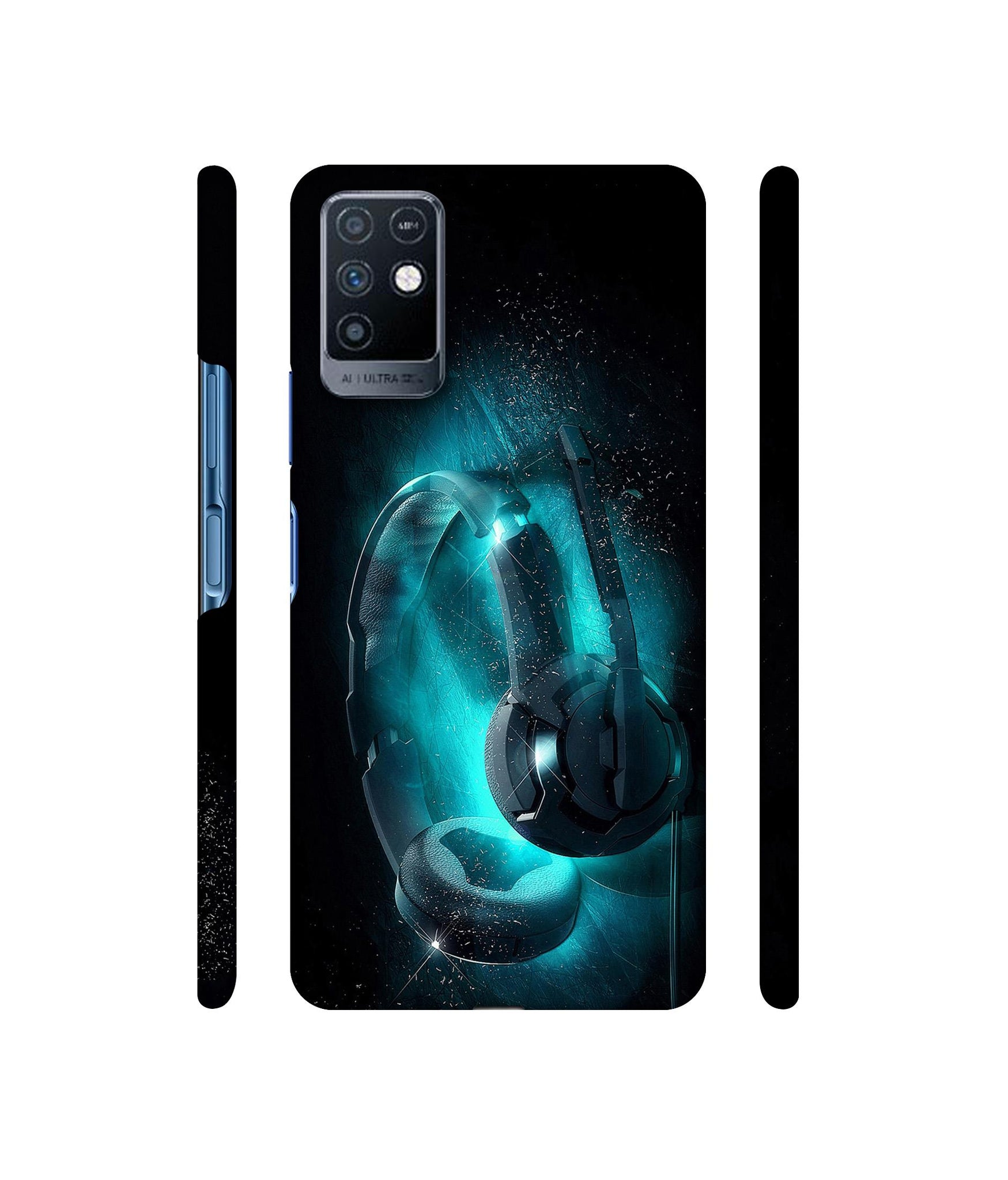 Cool Headphone Designer Hard Back Cover for Infinix Note 10