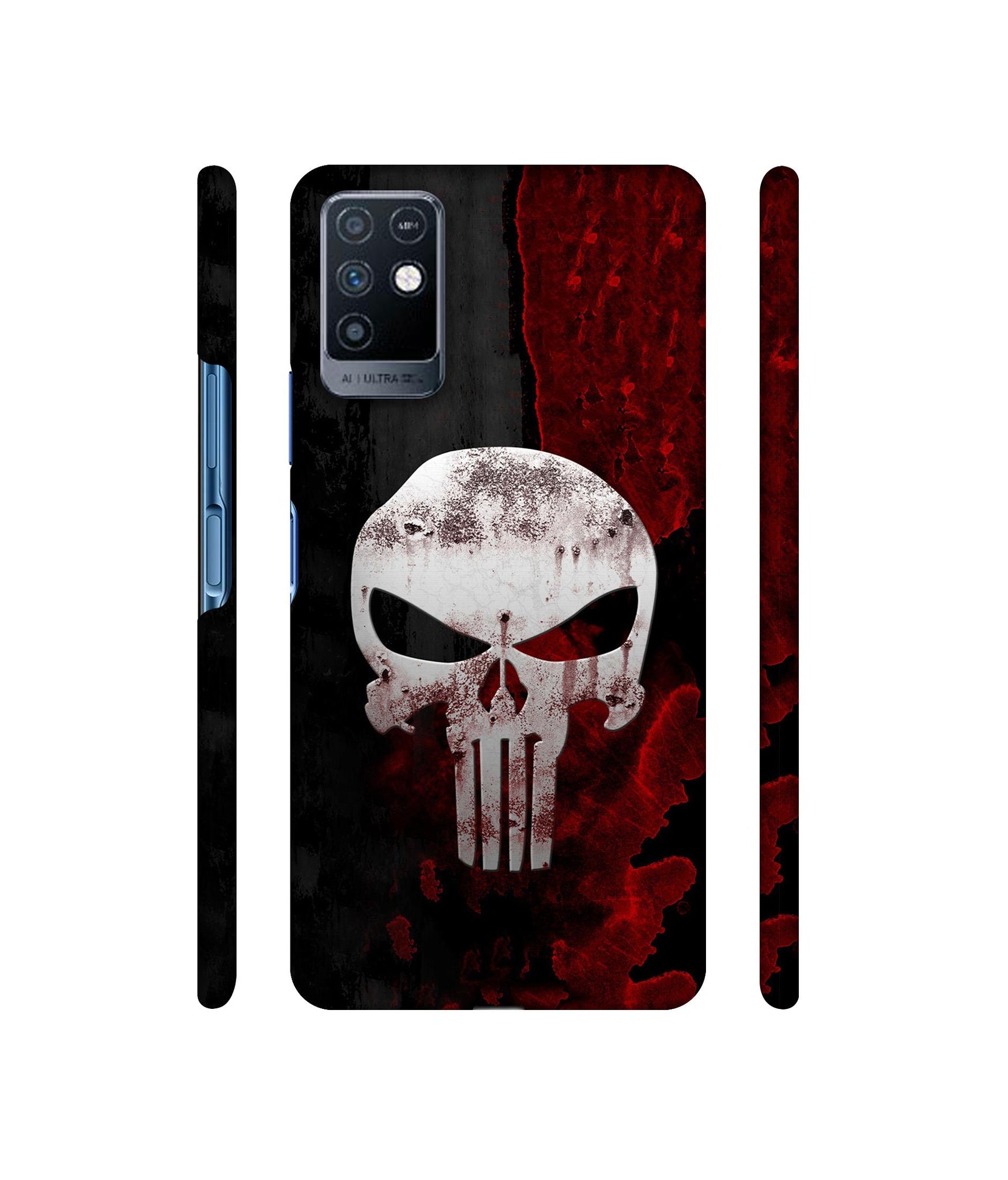Punisher Skull Designer Hard Back Cover for Infinix Note 10