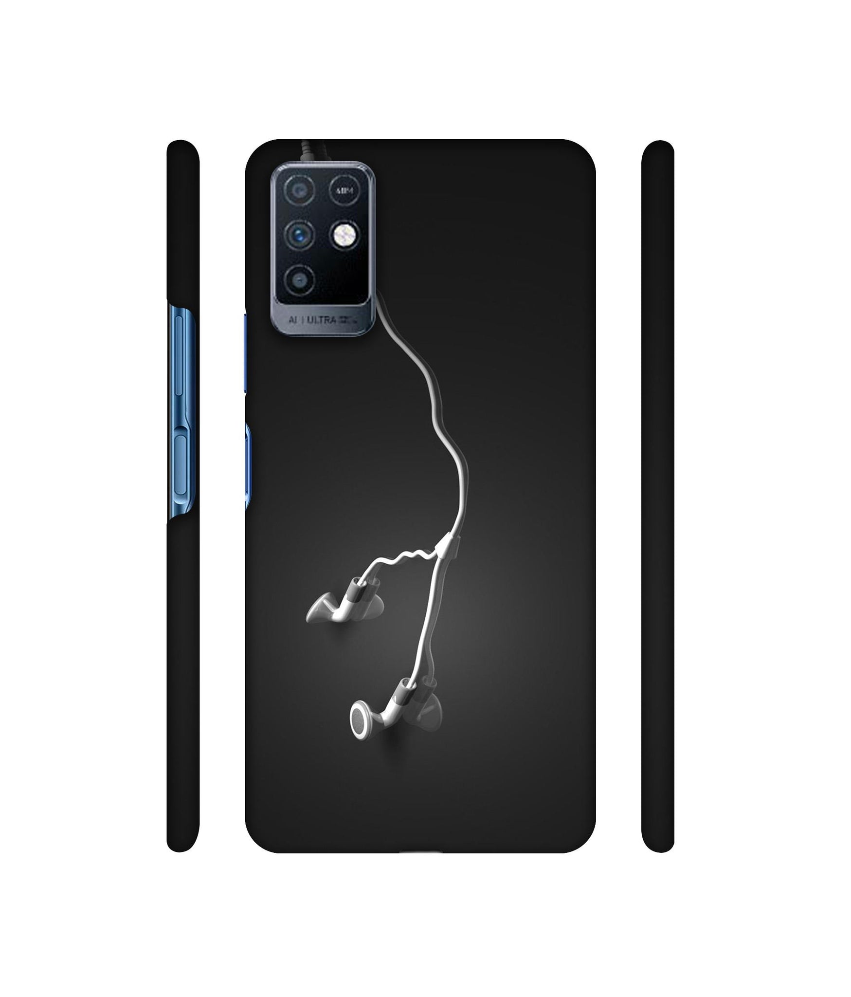 Headphone Designer Hard Back Cover for Infinix Note 10