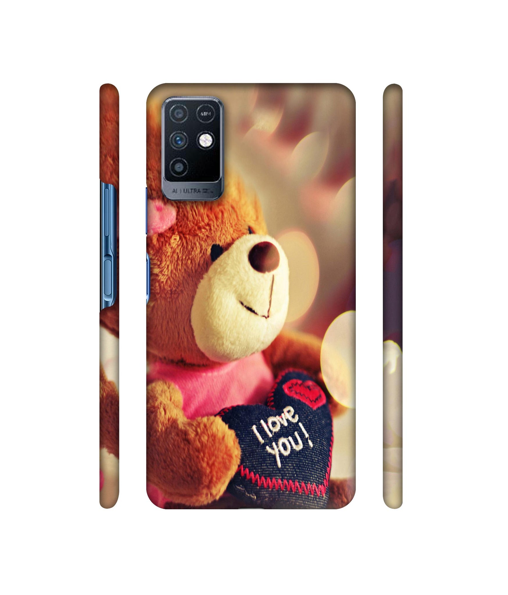 Teddy Bear Designer Hard Back Cover for Infinix Note 10
