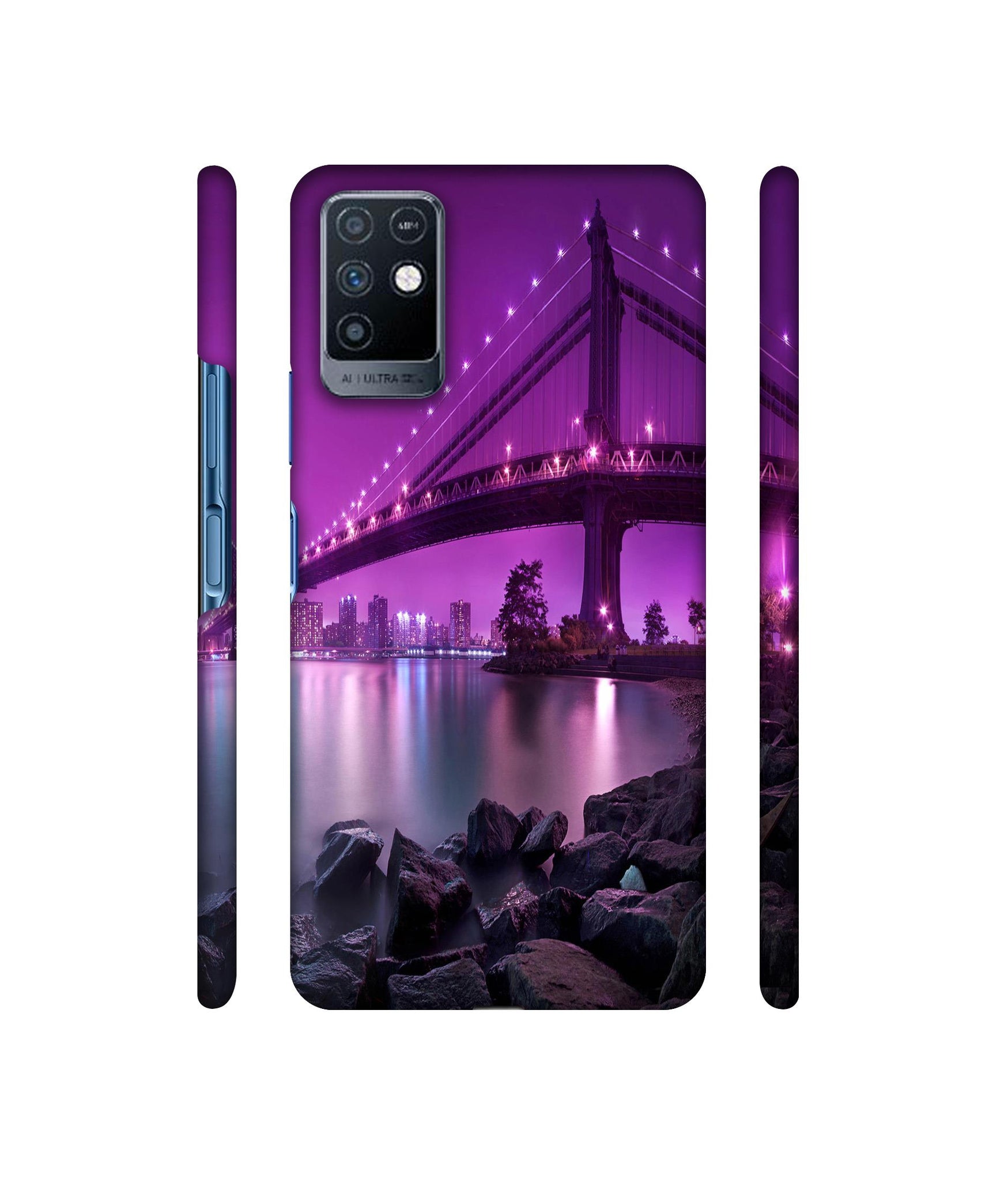 Manhattan Bridge Designer Hard Back Cover for Infinix Note 10