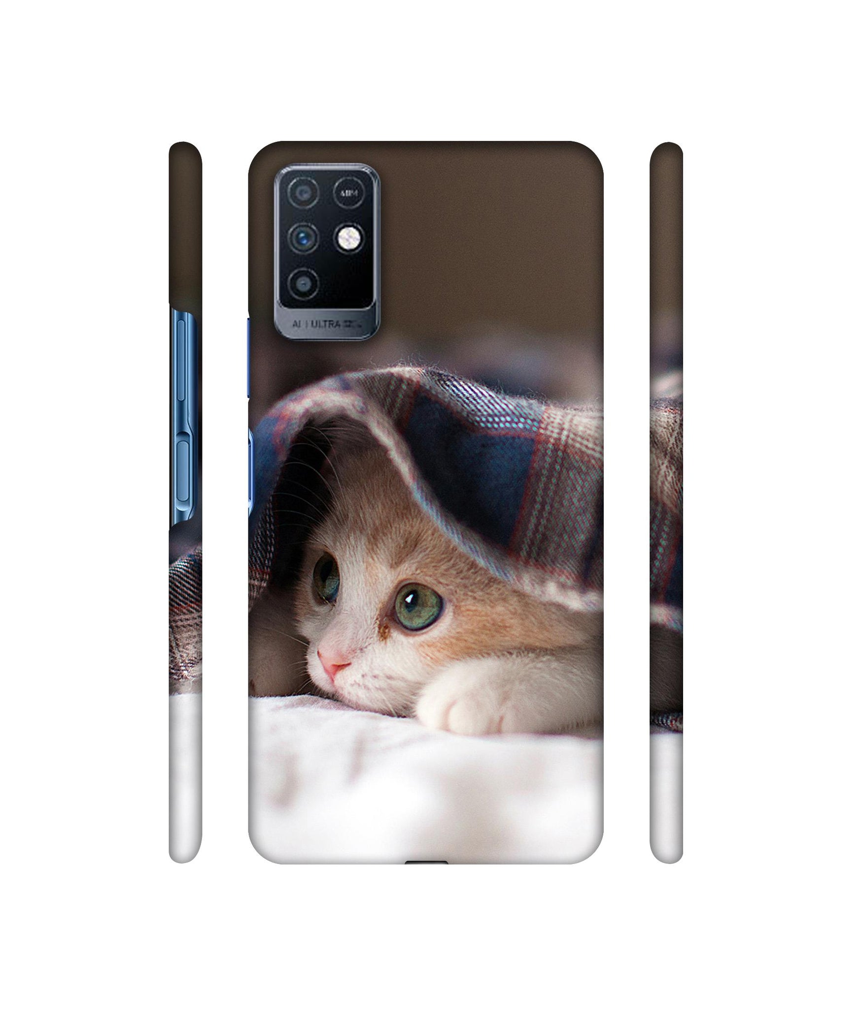 Sleepy Kitten Designer Hard Back Cover for Infinix Note 10
