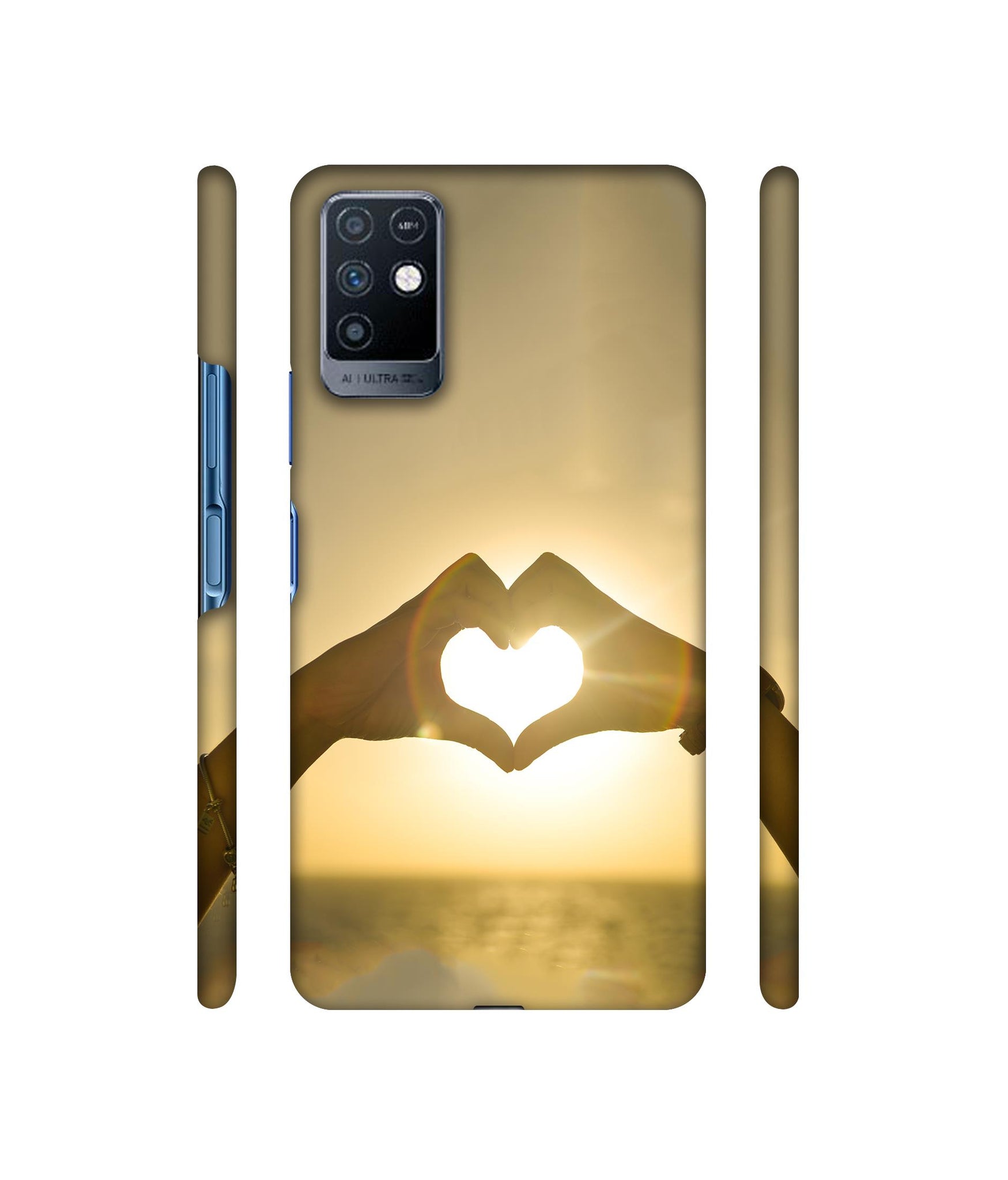 Heart in Hand Shape Designer Hard Back Cover for Infinix Note 10