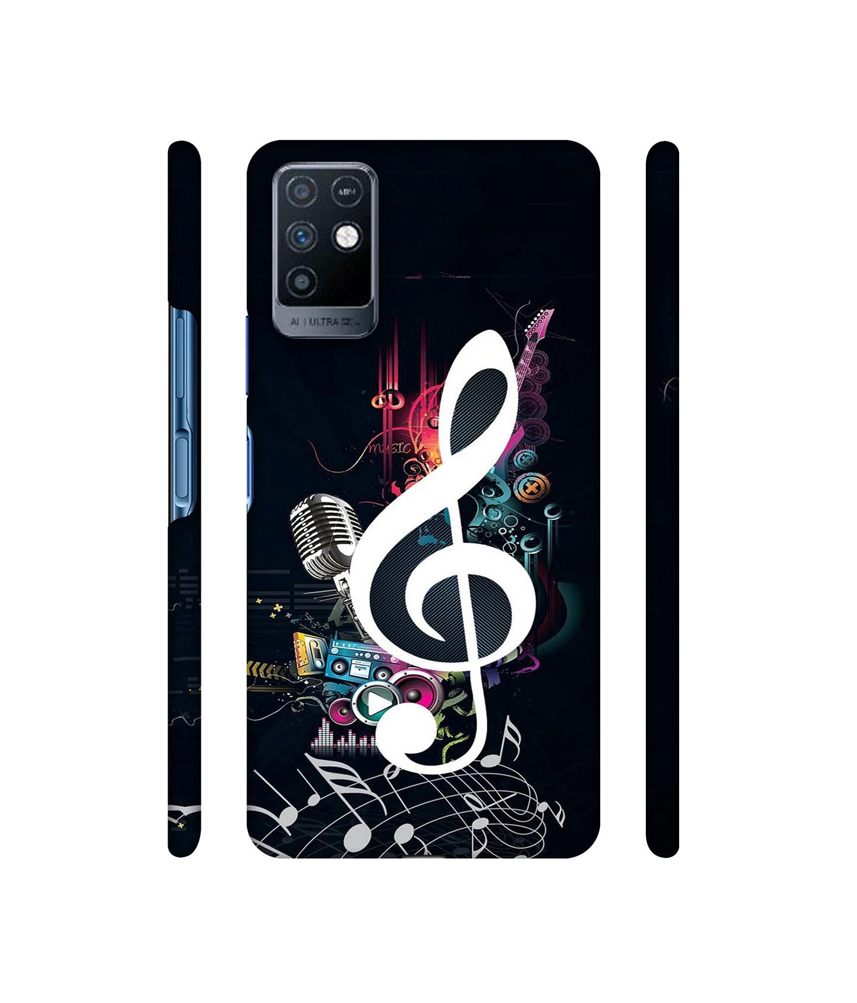 Mike and Music Designer Hard Back Cover for Infinix Note 10