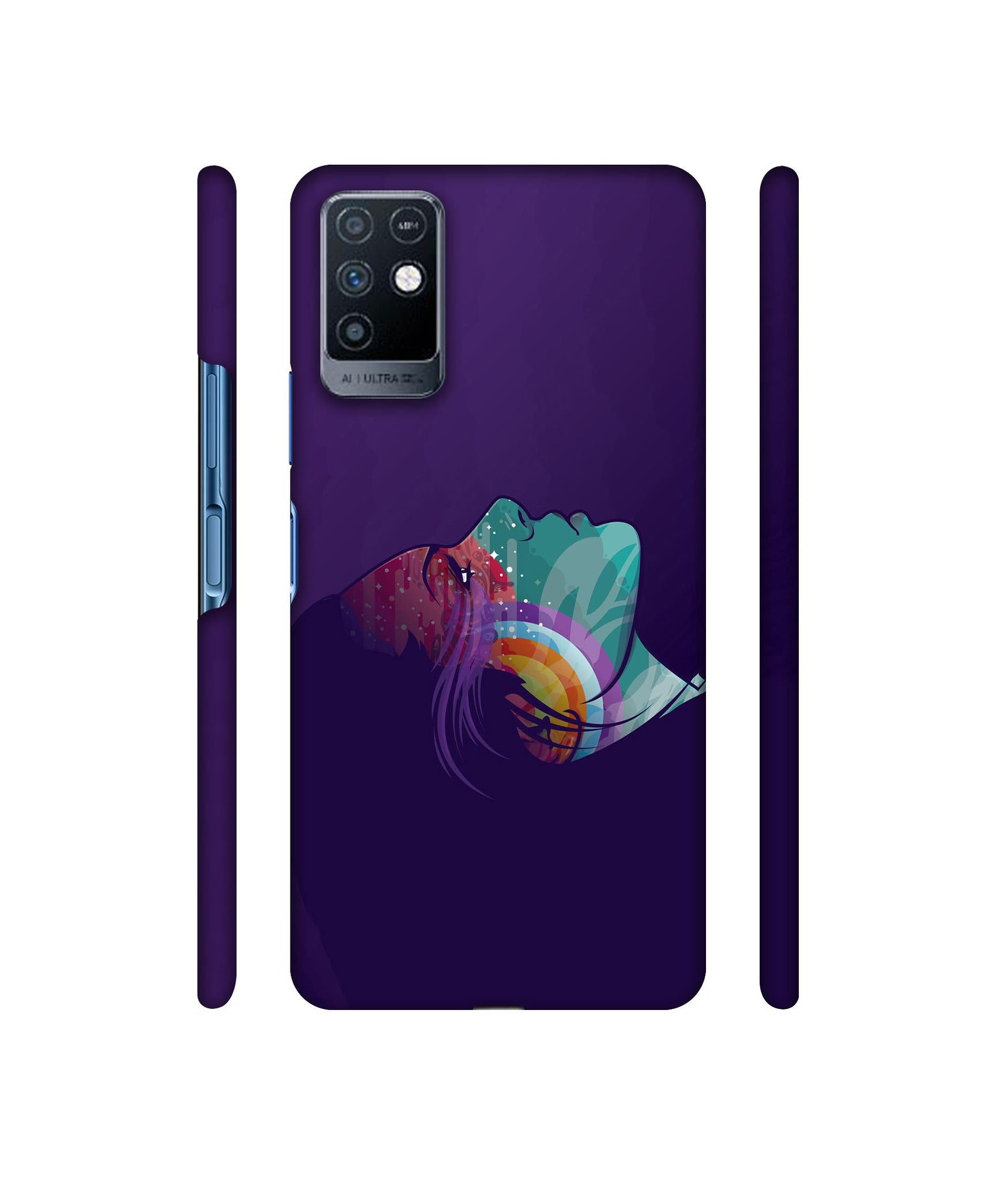 Vector Girl Designer Hard Back Cover for Infinix Note 10