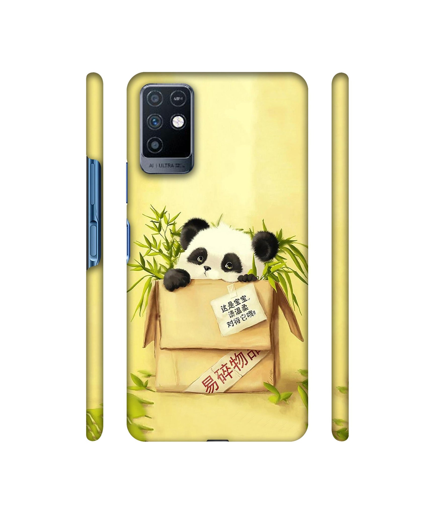 Panda In Box Designer Hard Back Cover for Infinix Note 10