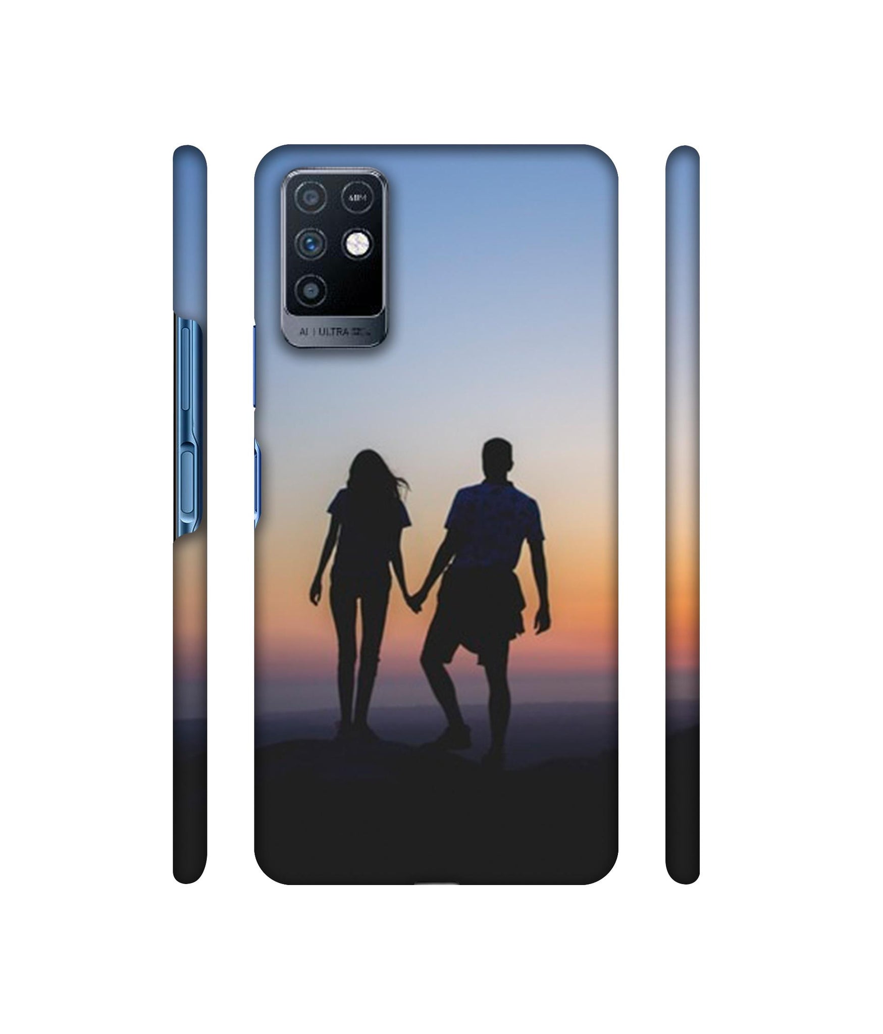 Couple On Beach Designer Hard Back Cover for Infinix Note 10