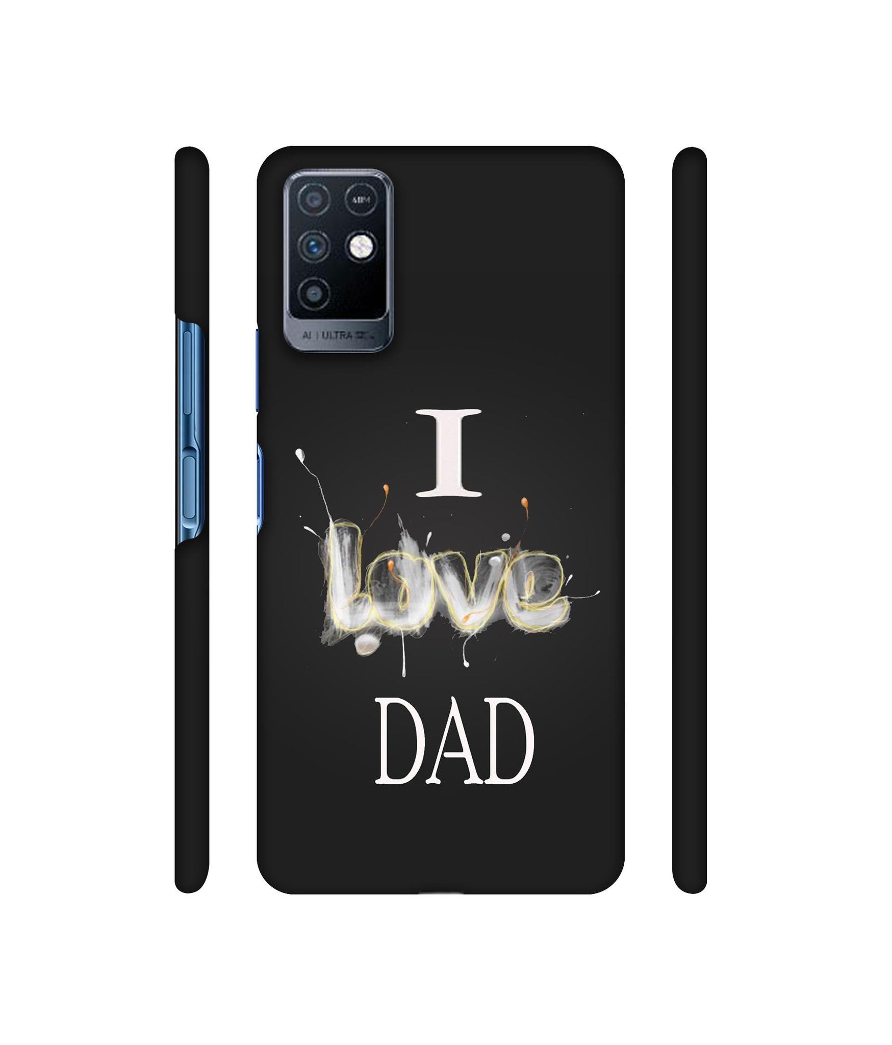 Happy Quote Designer Hard Back Cover for Infinix Note 10