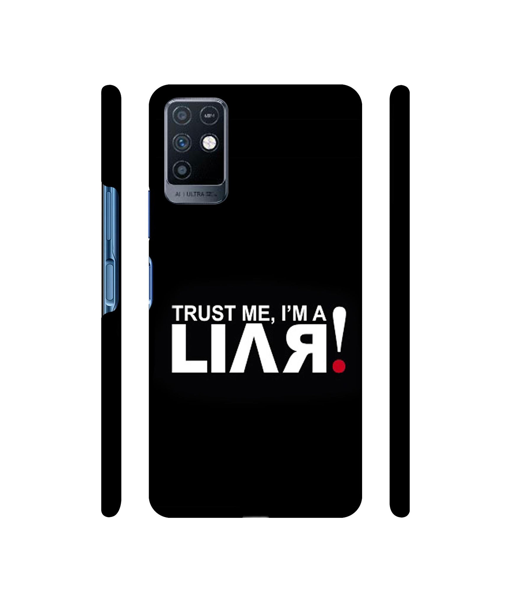 Trust Me Funny Quote Designer Hard Back Cover for Infinix Note 10