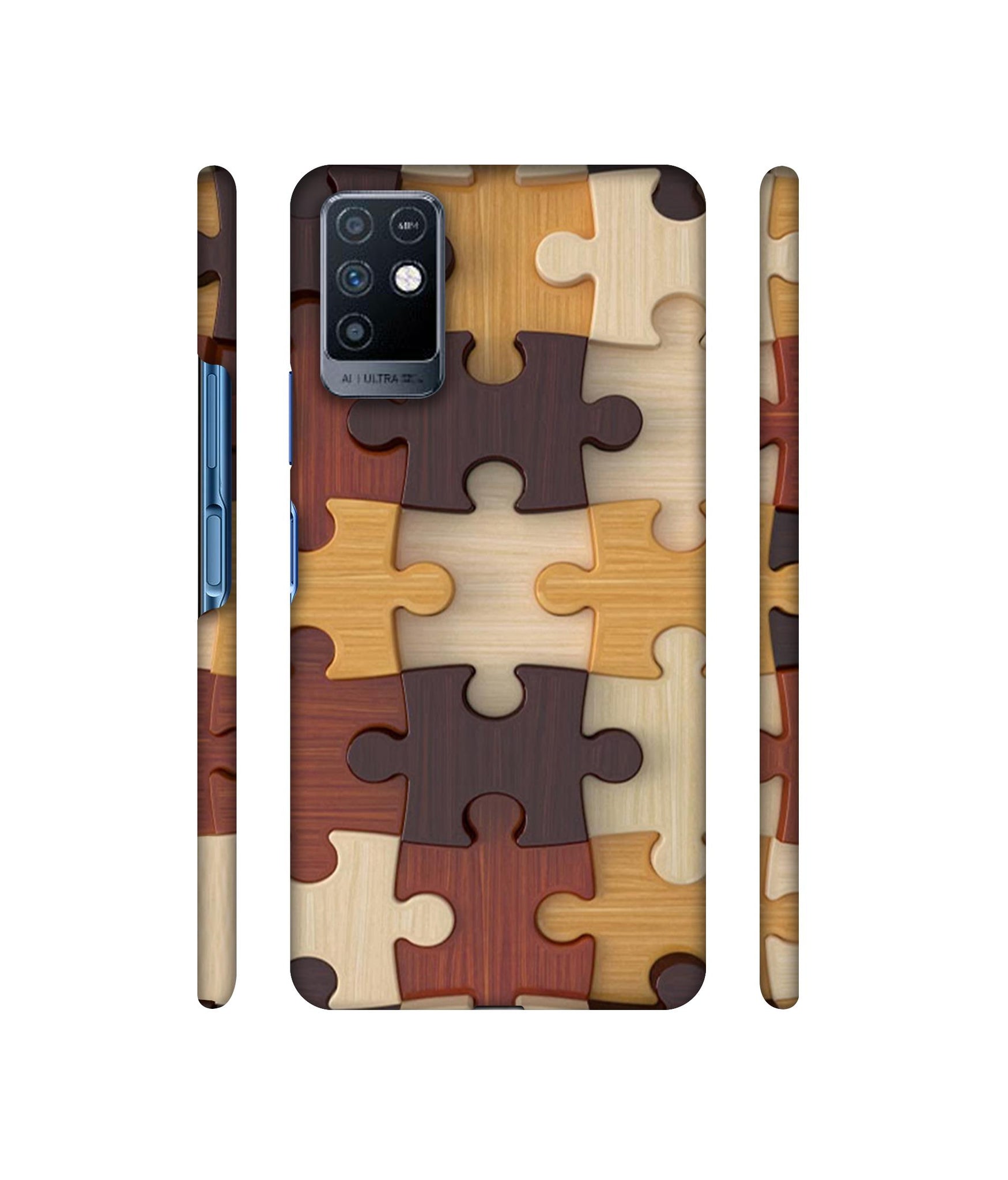 Puzzle Pattern Designer Hard Back Cover for Infinix Note 10