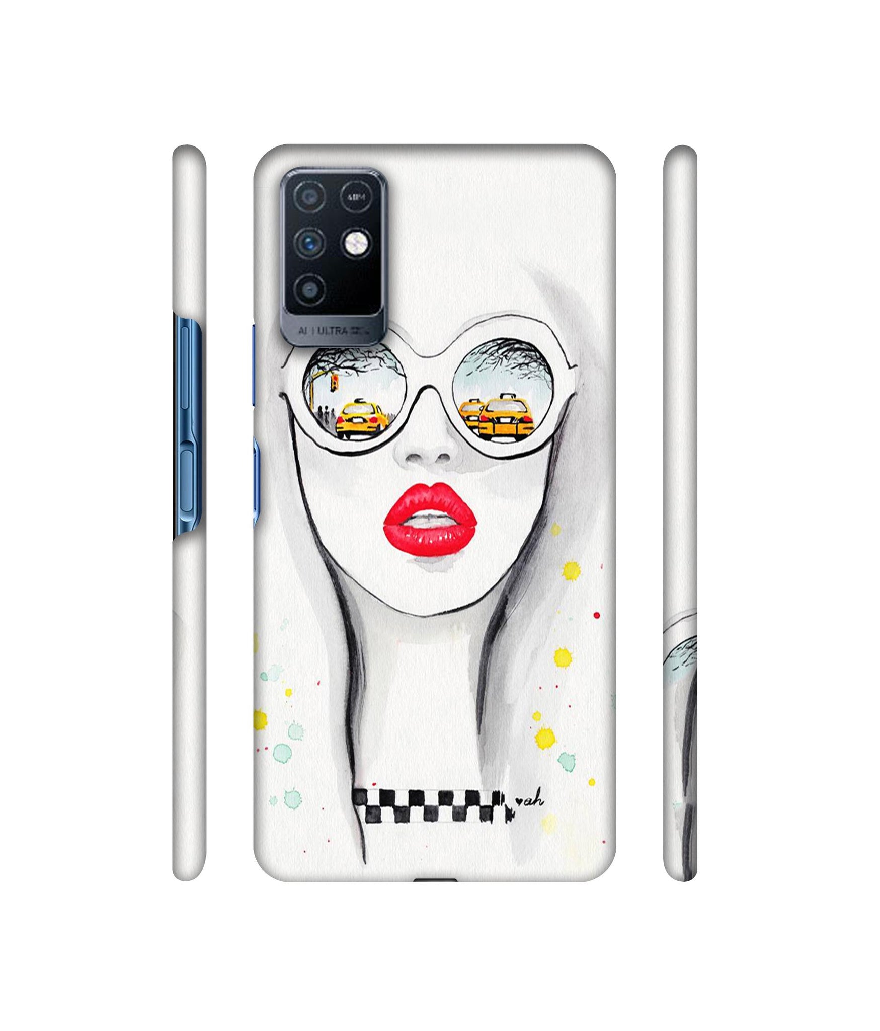 Girl Designer Hard Back Cover for Infinix Note 10