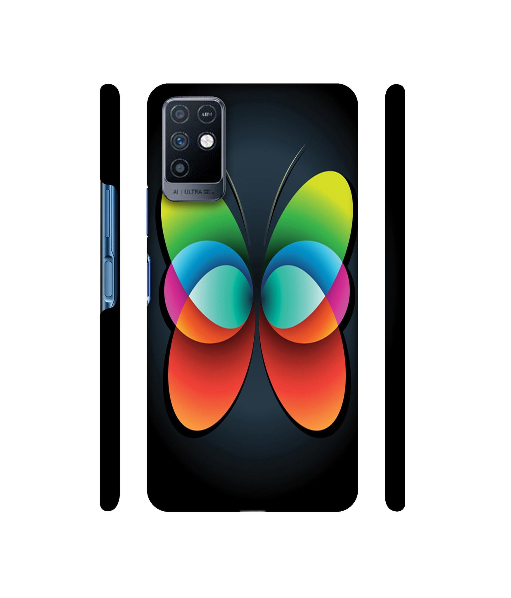Colourfull Butterfly Designer Hard Back Cover for Infinix Note 10