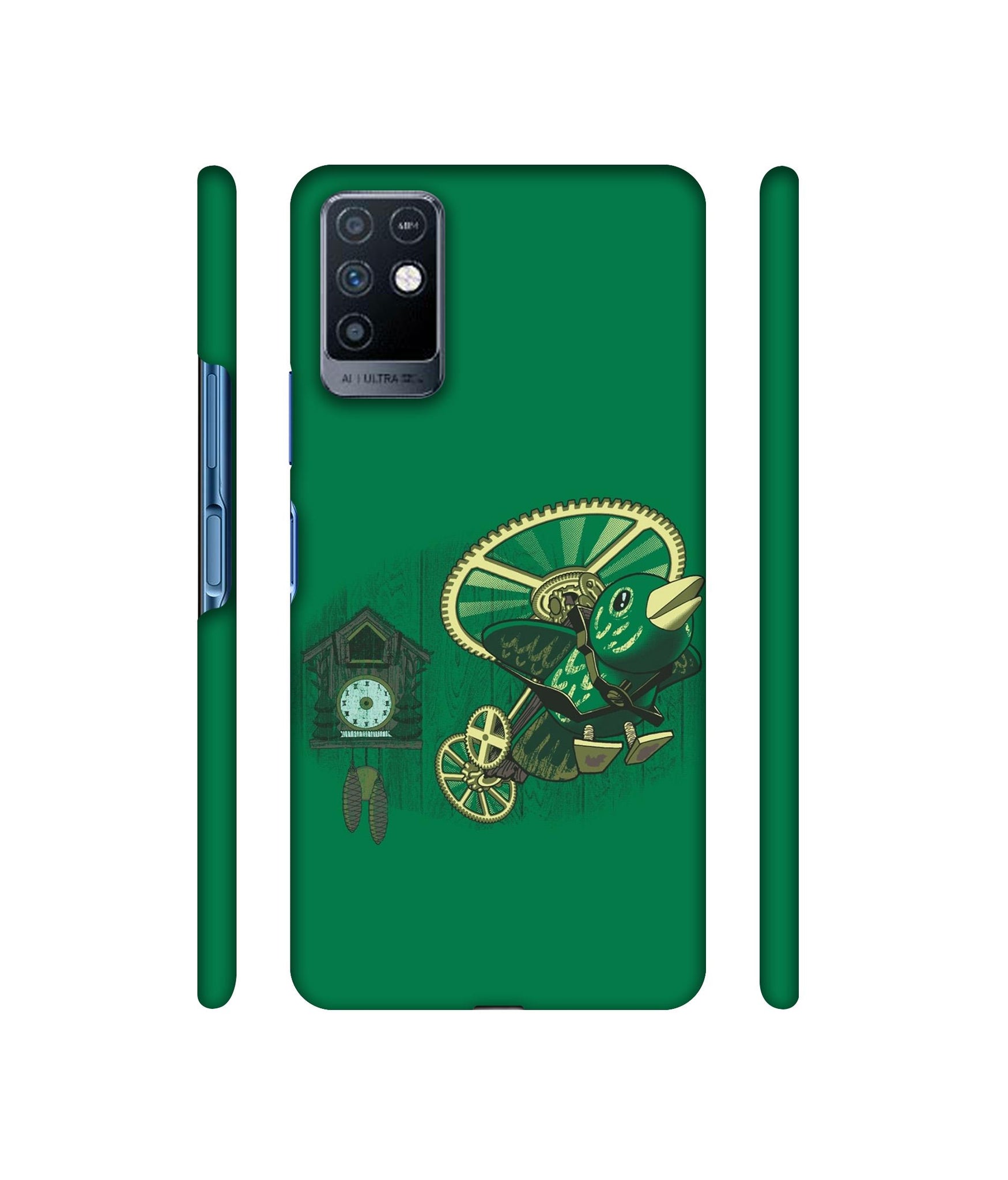 Clock Bird Designer Hard Back Cover for Infinix Note 10