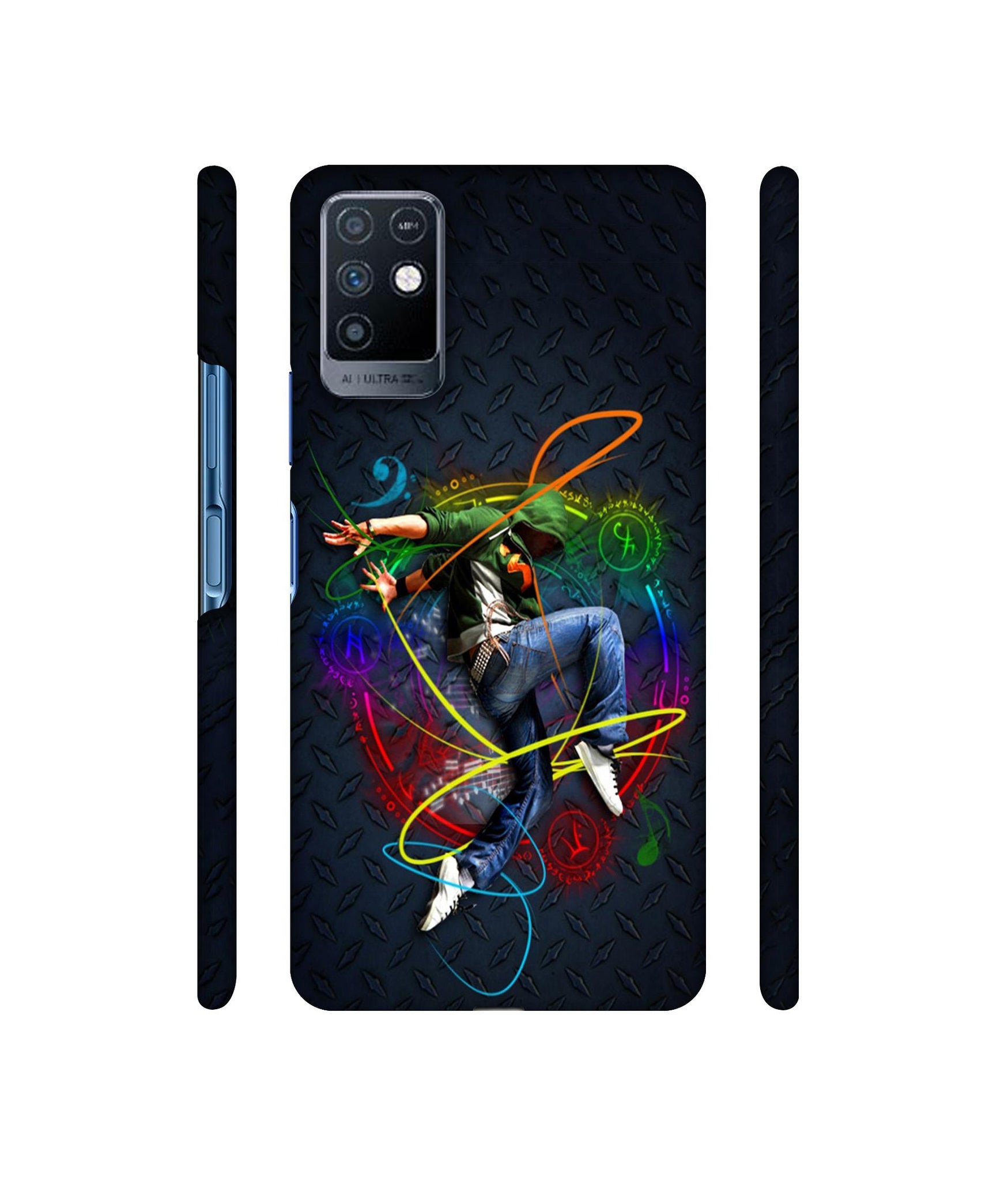 Boy With Music Designer Hard Back Cover for Infinix Note 10