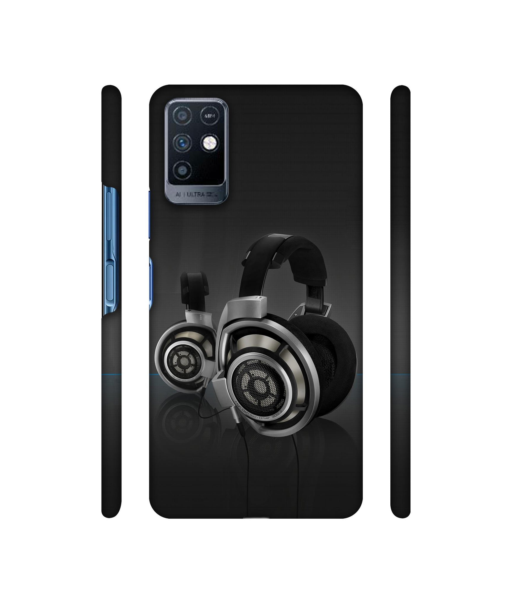 Head Phone Designer Hard Back Cover for Infinix Note 10