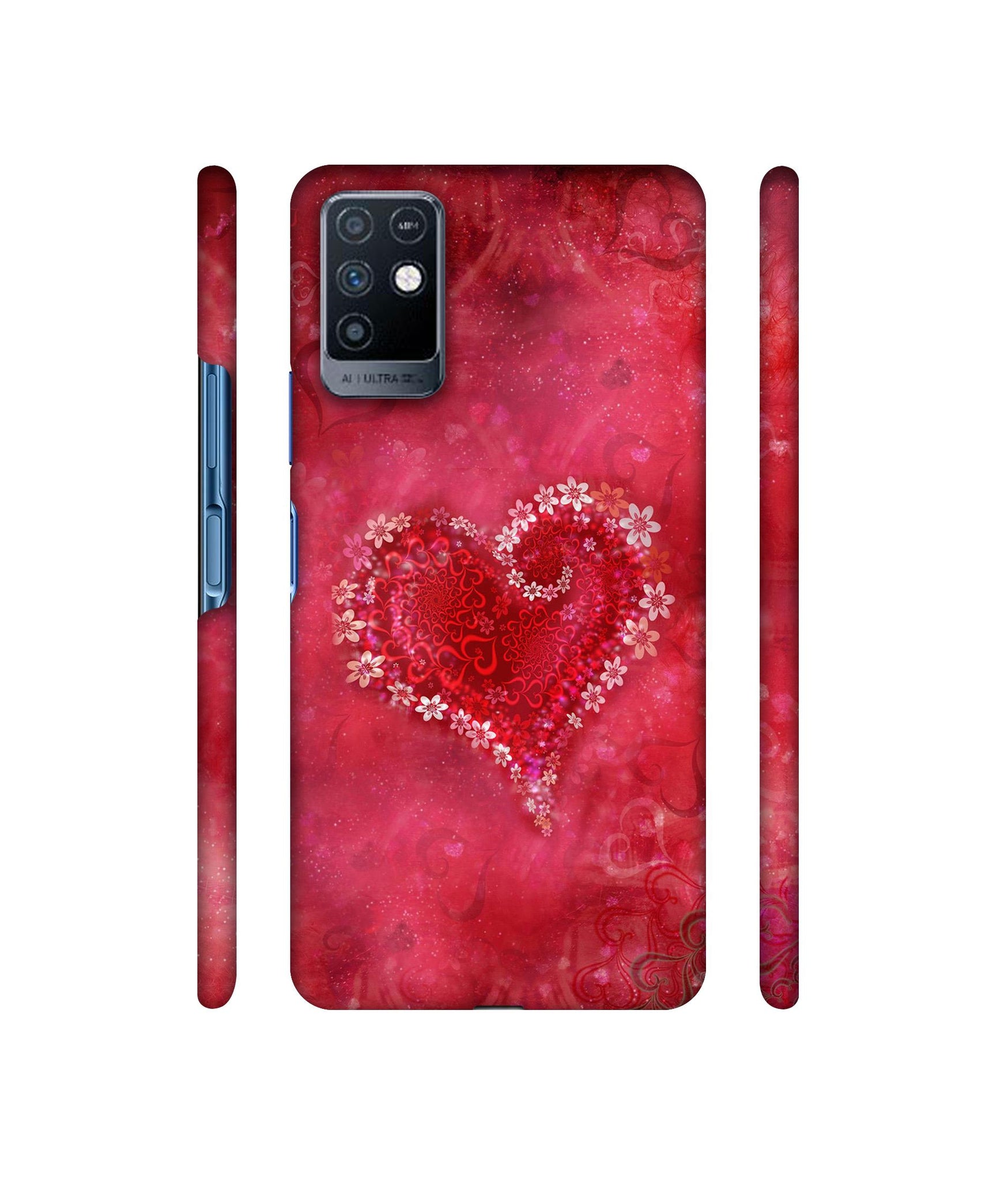 Heart Designer Hard Back Cover for Infinix Note 10