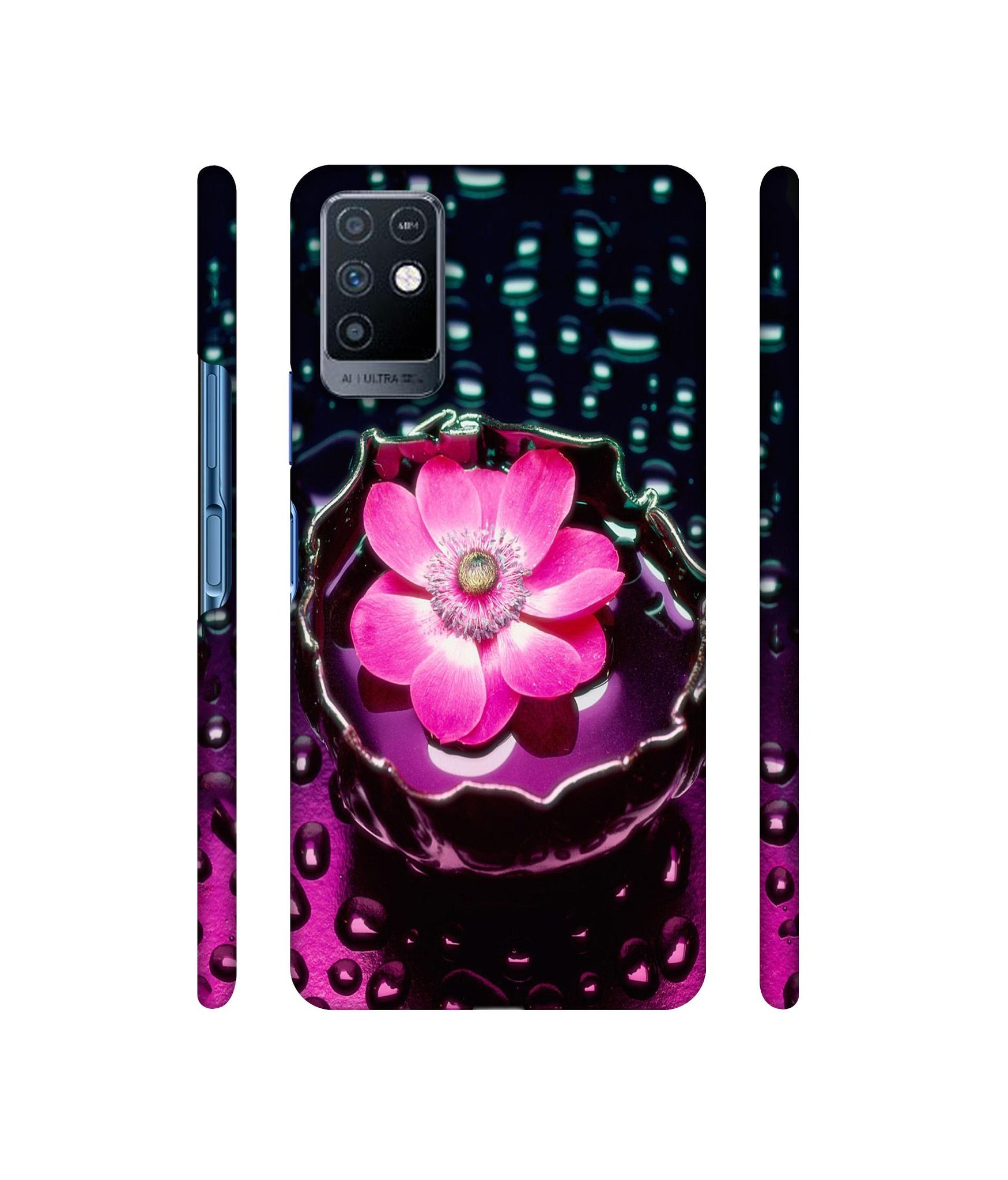 Flower in Water Designer Hard Back Cover for Infinix Note 10