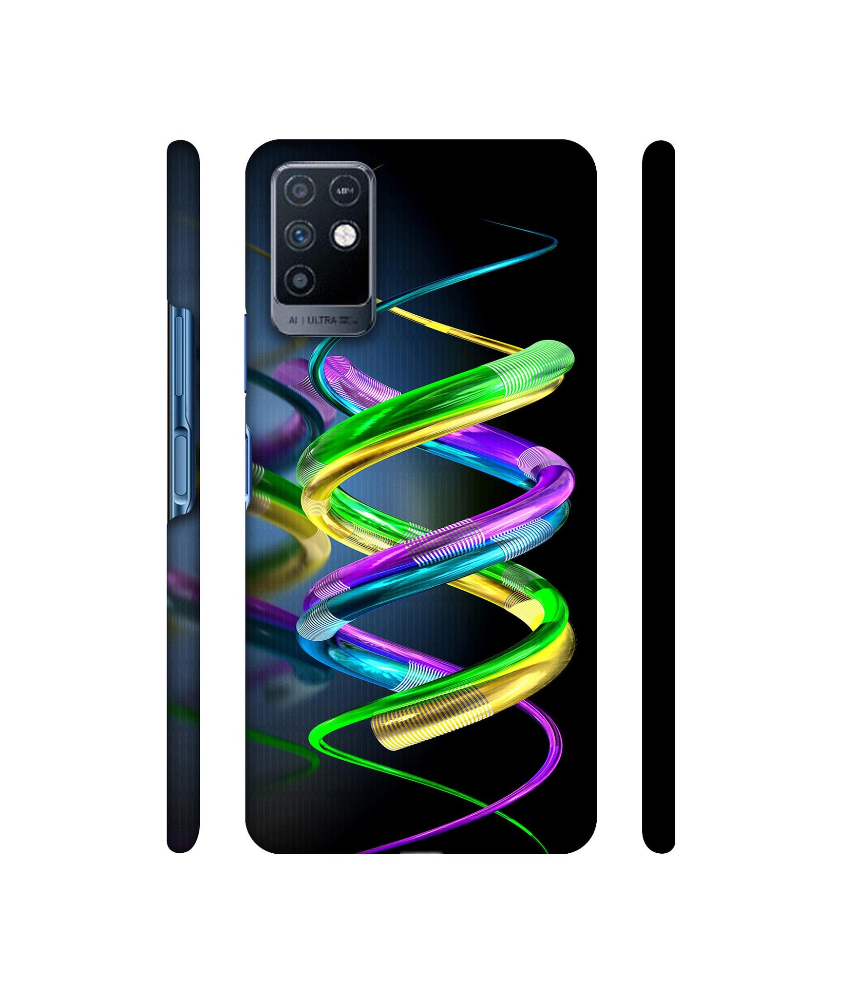 3D Spiral Designer Hard Back Cover for Infinix Note 10