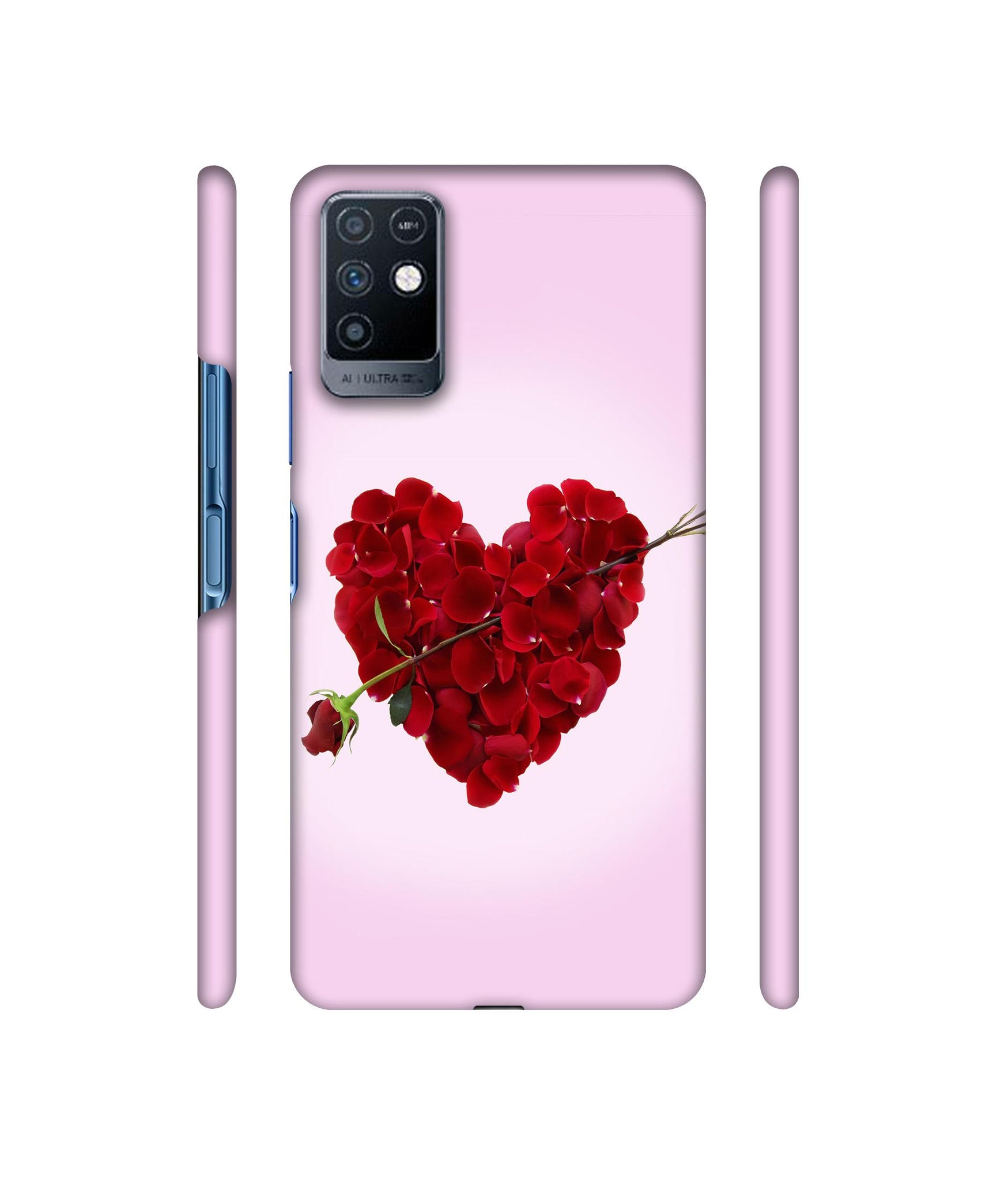 Heart Flower Designer Hard Back Cover for Infinix Note 10