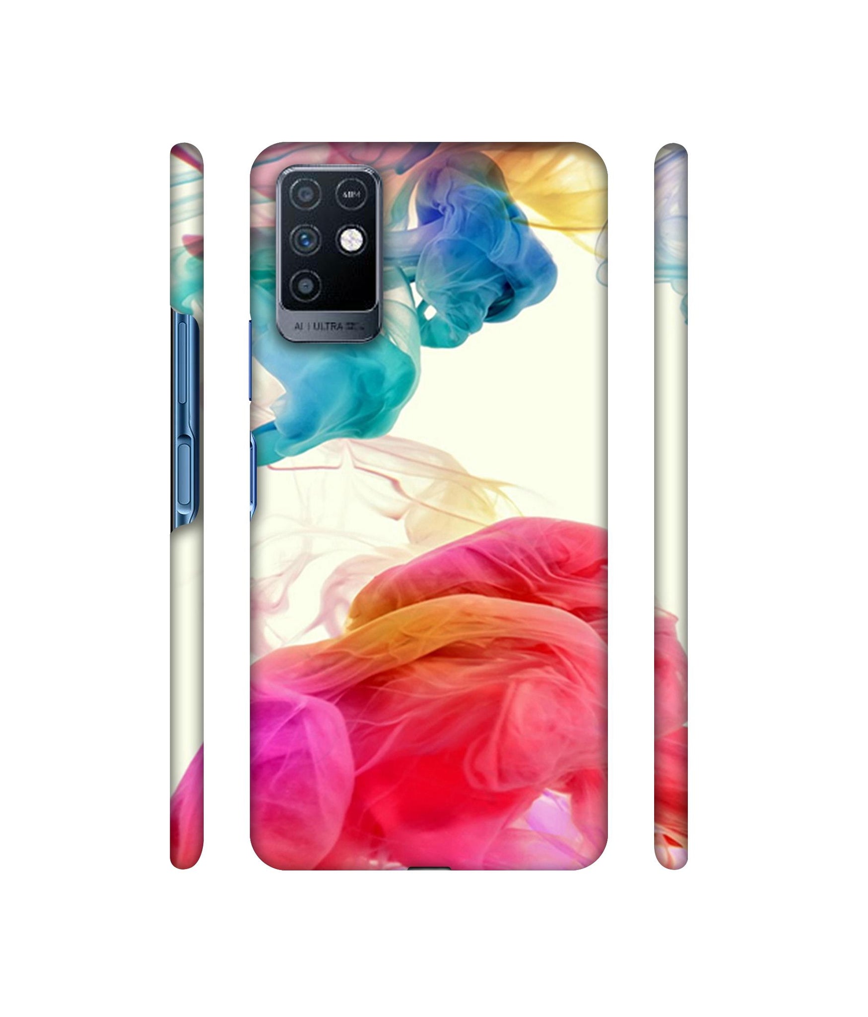 Colored Smoke Designer Hard Back Cover for Infinix Note 10