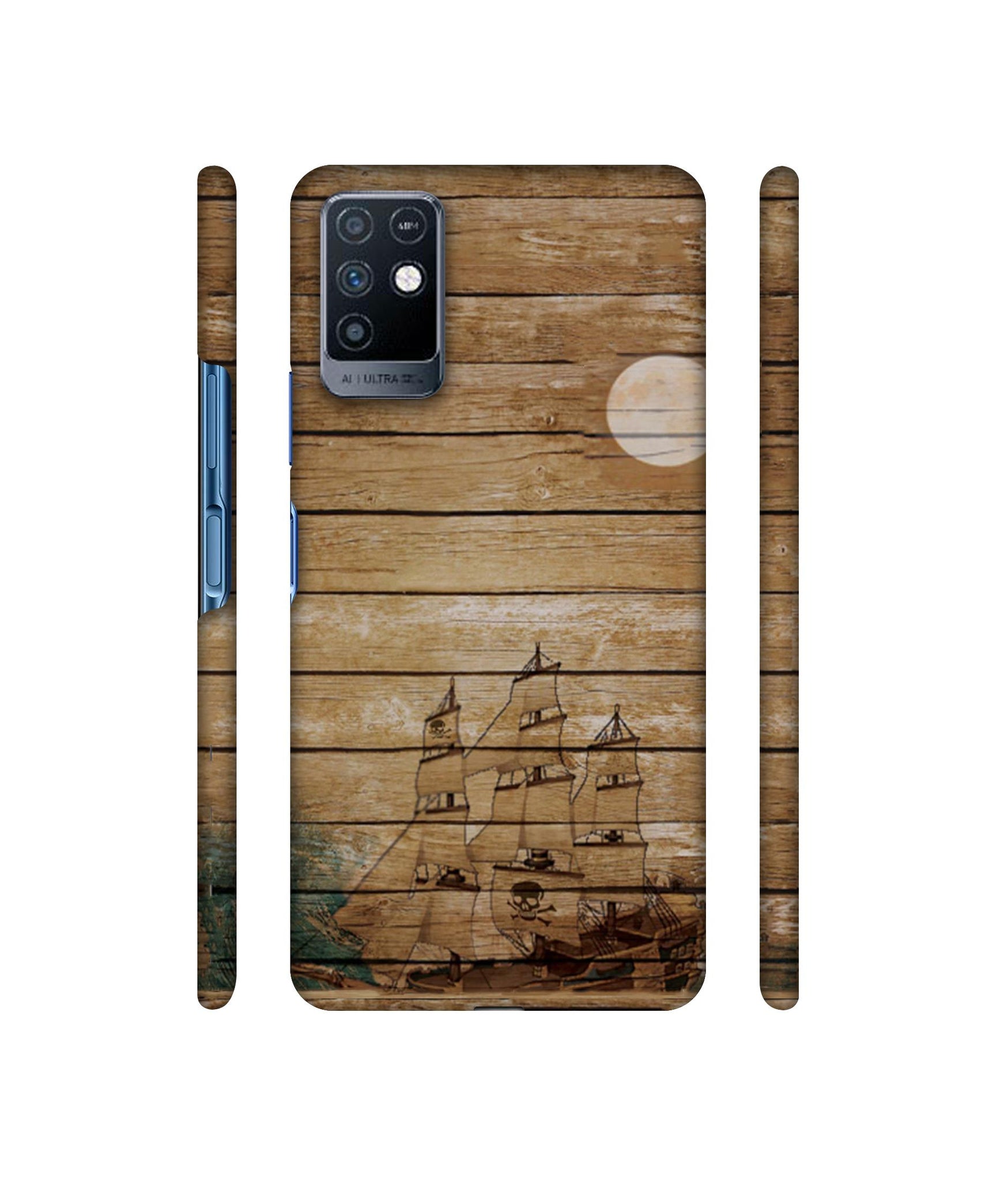 Wooden Pattern Designer Hard Back Cover for Infinix Note 10