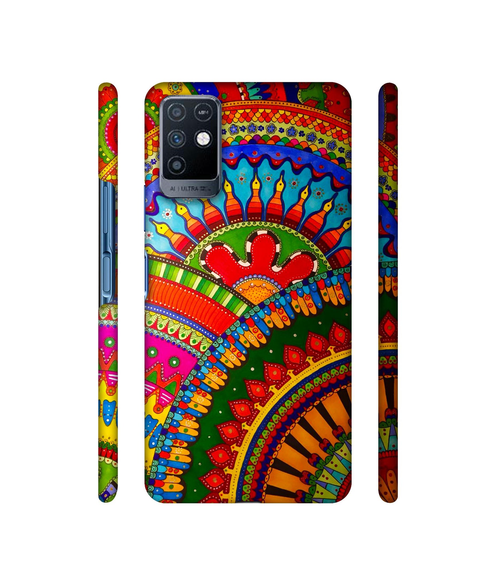 Rajasthani Rangoli Art Designer Hard Back Cover for Infinix Note 10