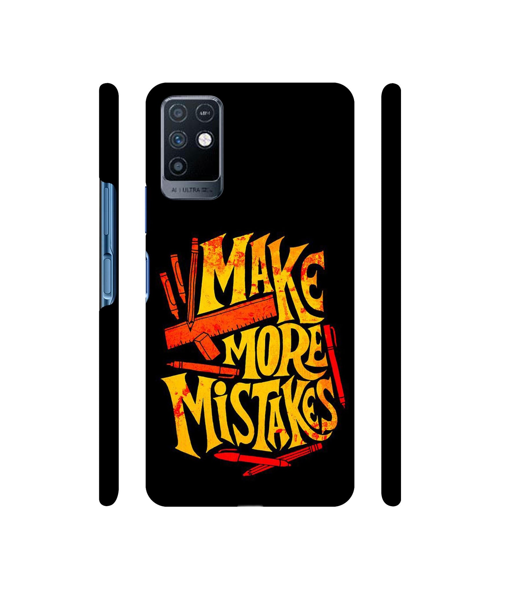 Make More Mistakes Designer Hard Back Cover for Infinix Note 10