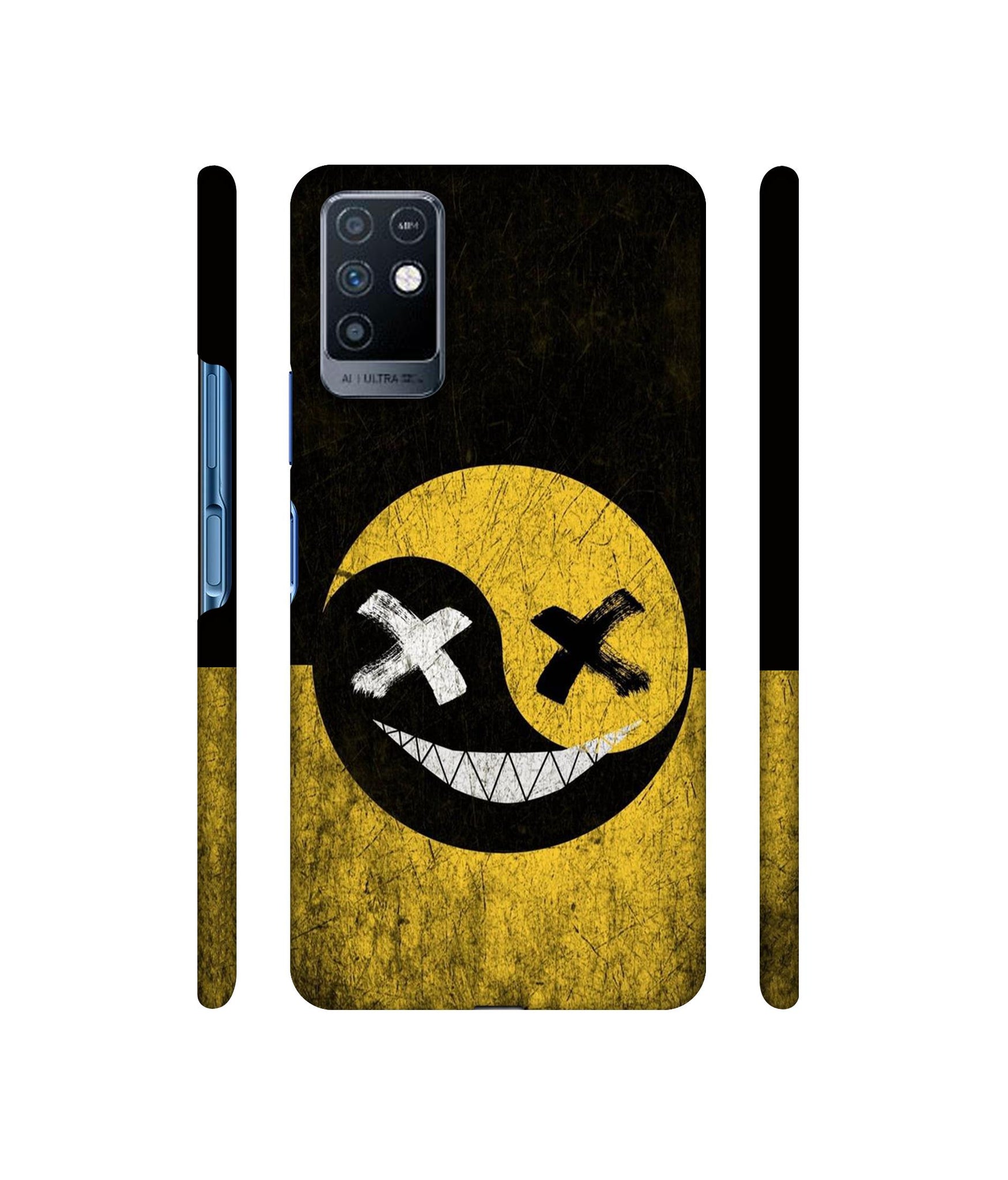 Double Face Smile Designer Hard Back Cover for Infinix Note 10