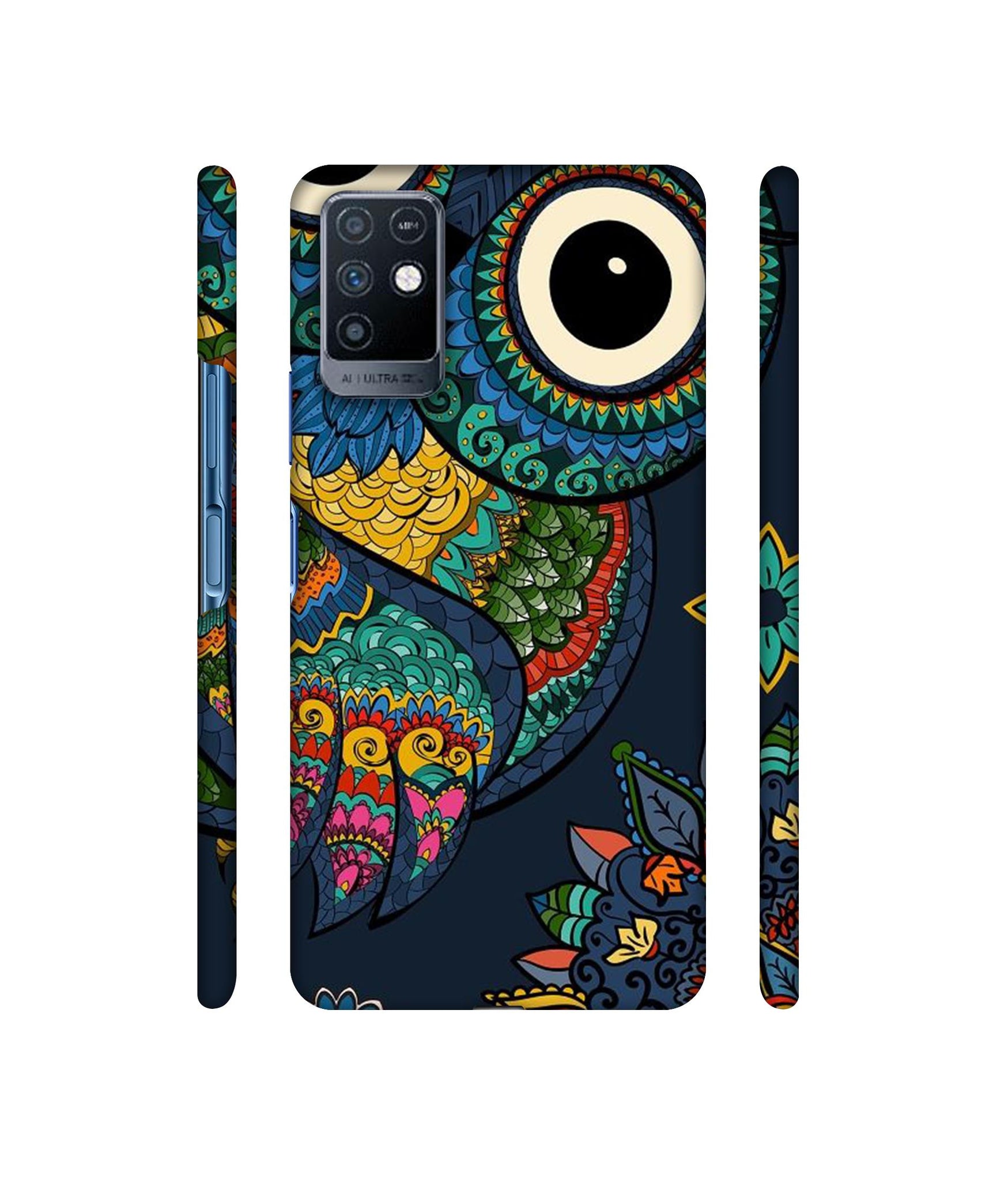 Owl Designer Hard Back Cover for Infinix Note 10