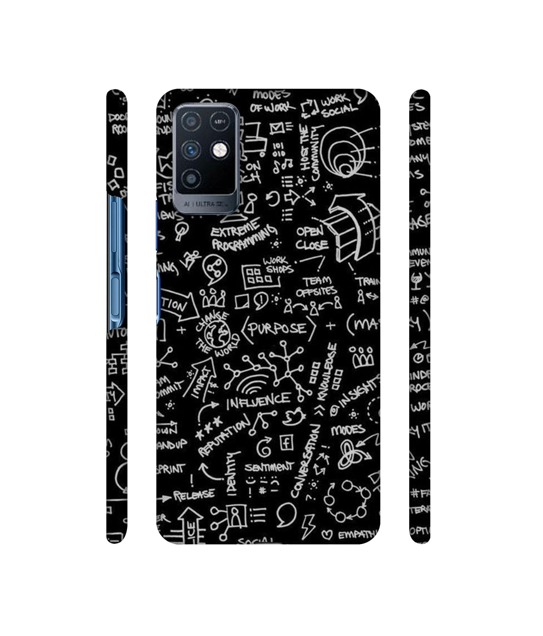 Formulas Designer Hard Back Cover for Infinix Note 10