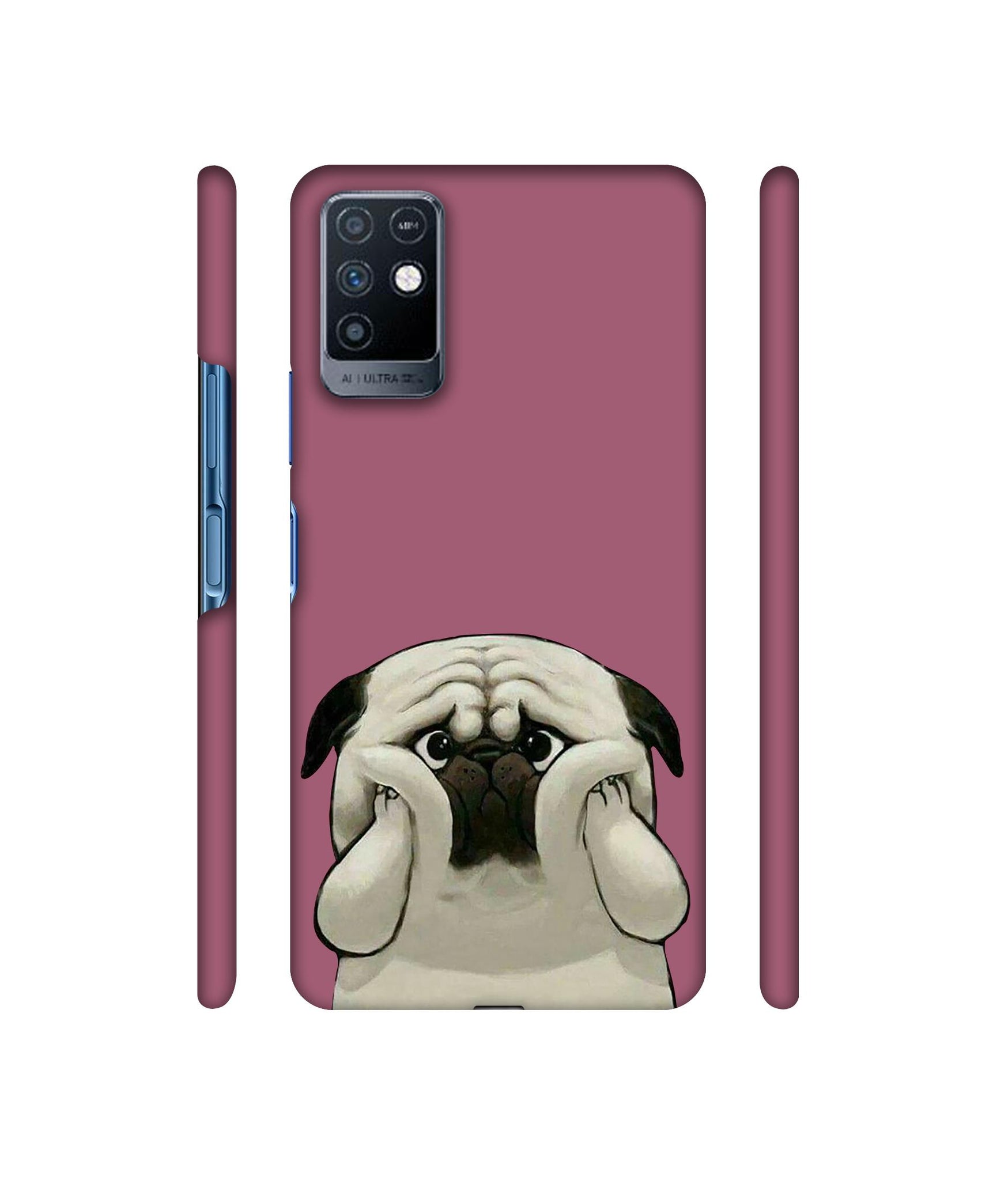Pot Dog Purple Colour Designer Hard Back Cover for Infinix Note 10