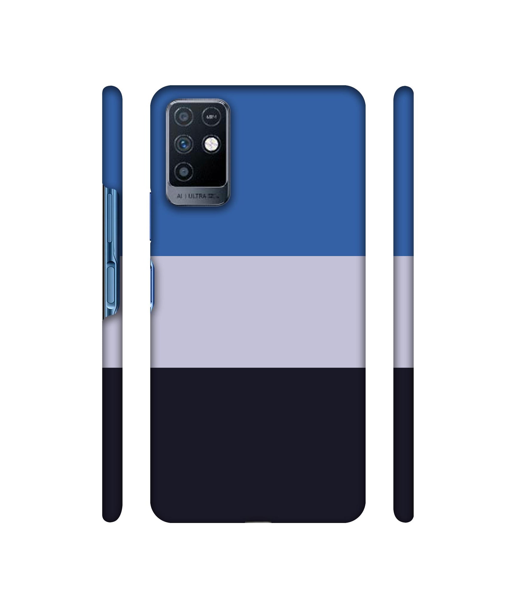 Three Colour Straps Designer Hard Back Cover for Infinix Note 10