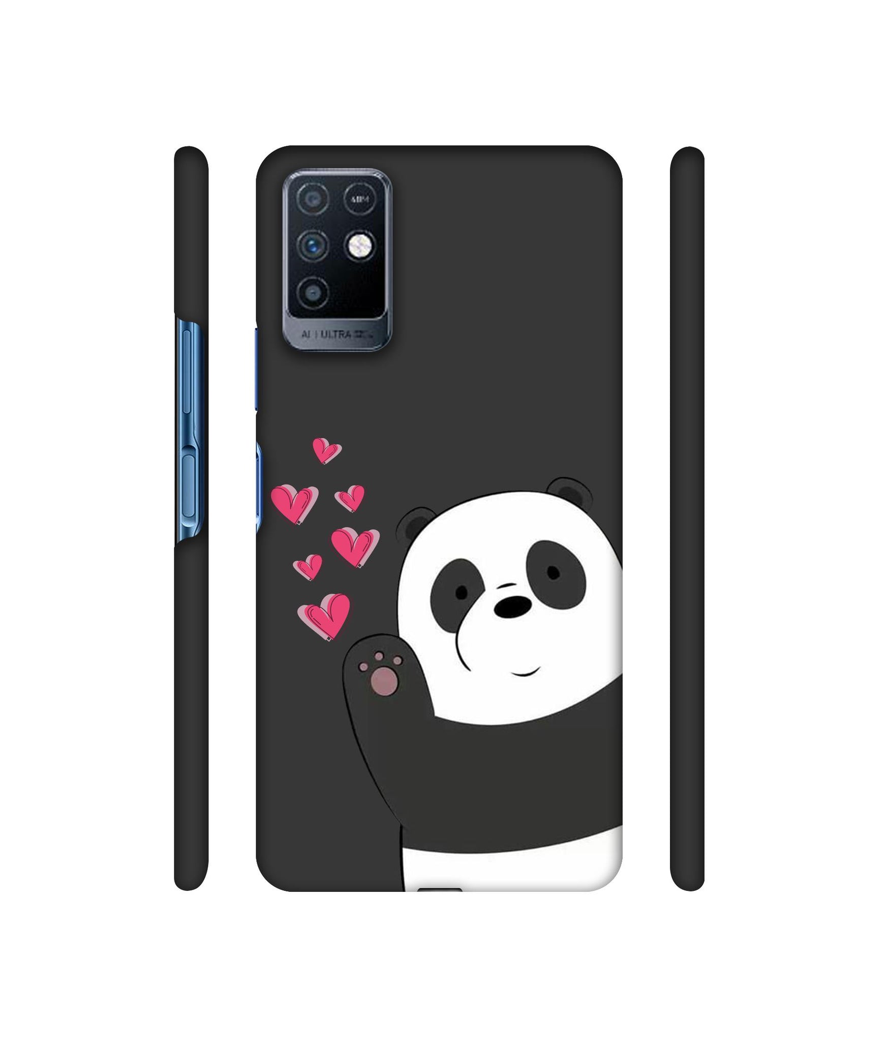 Love Panda Designer Hard Back Cover for Infinix Note 10