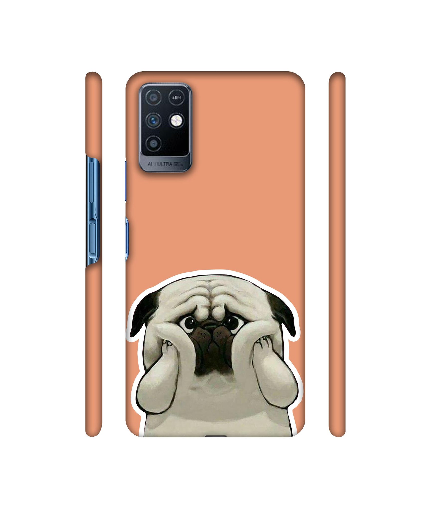 Pot Dog Pich Colour Designer Hard Back Cover for Infinix Note 10