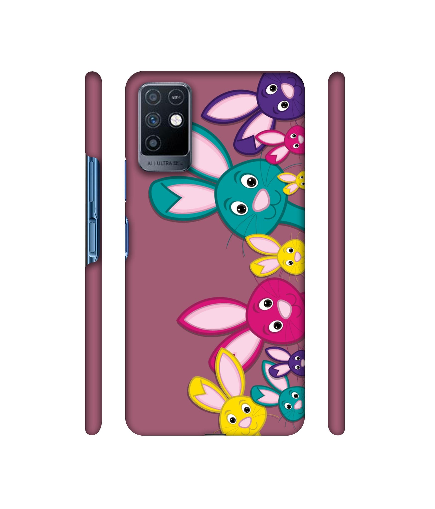 Rabbit Family1 Designer Hard Back Cover for Infinix Note 10