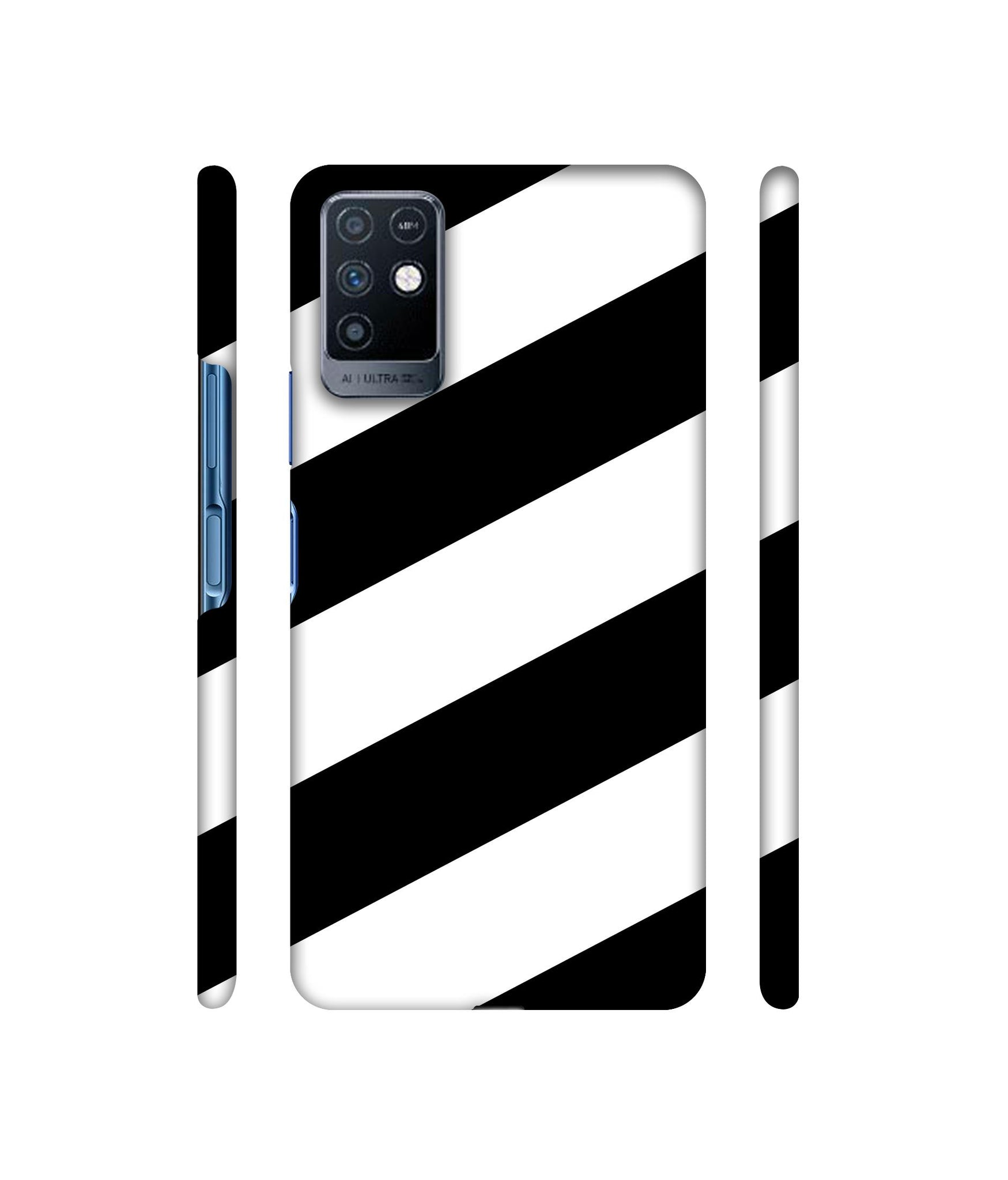 Black & White Line Designer Hard Back Cover for Infinix Note 10
