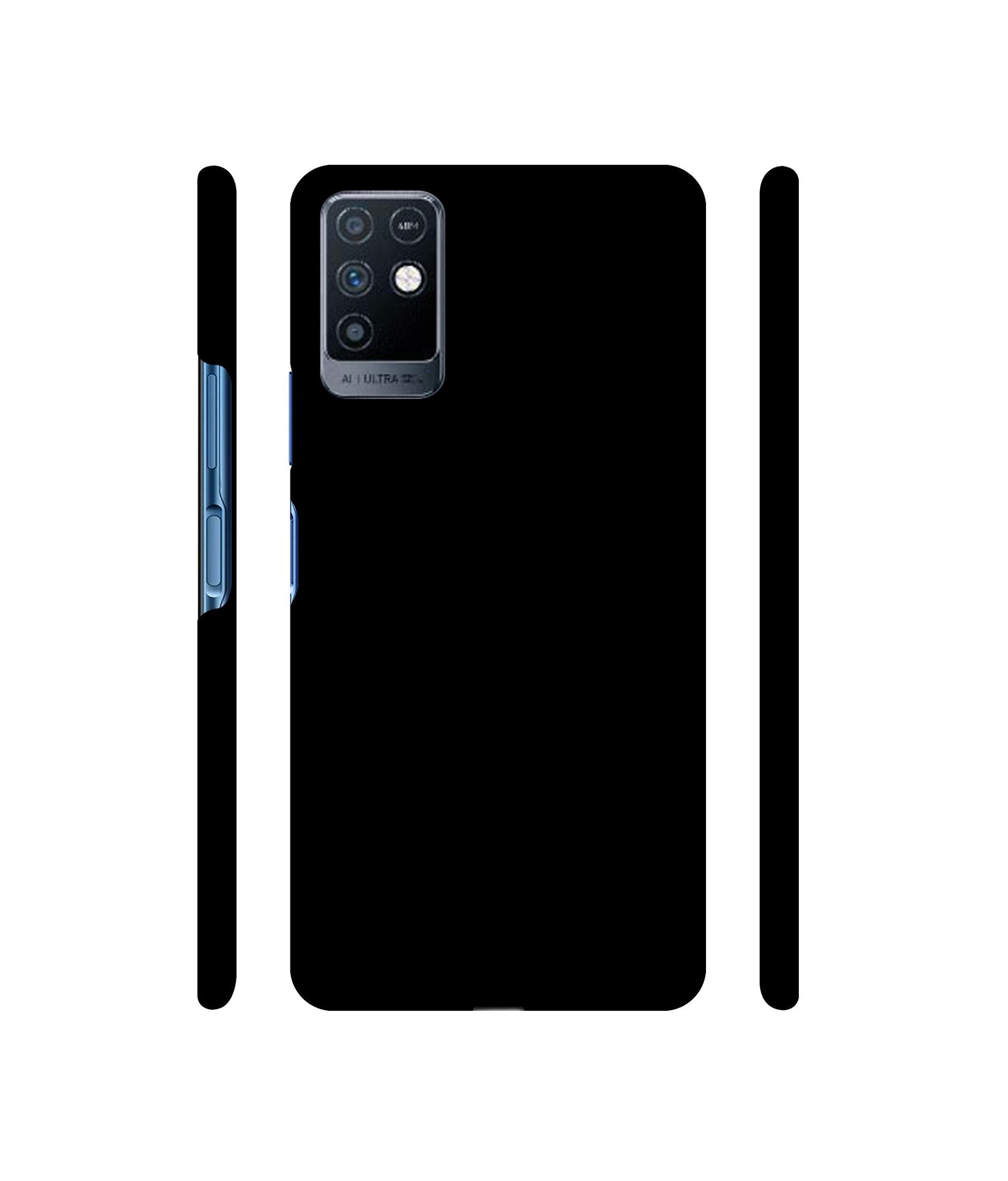 Solid Black Designer Hard Back Cover for Infinix Note 10