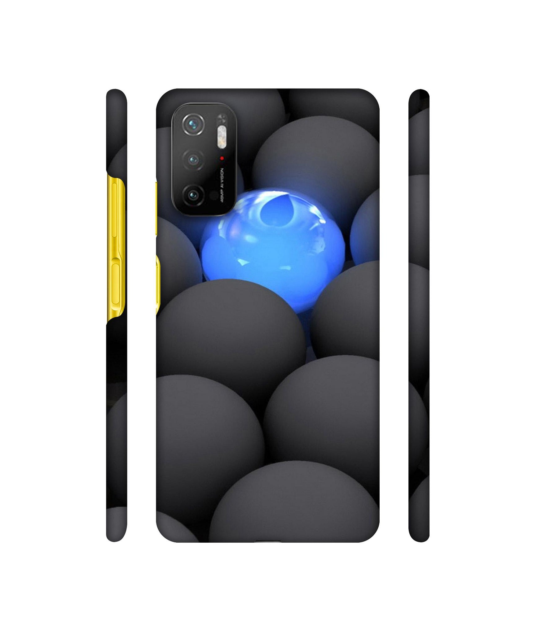 Balls Dark Neon Sight Surface Designer Hard Back Cover for Mi Poco M3 Pro 4G / Mi Poco M3 Pro 5G / Redmi Note 10T 5G