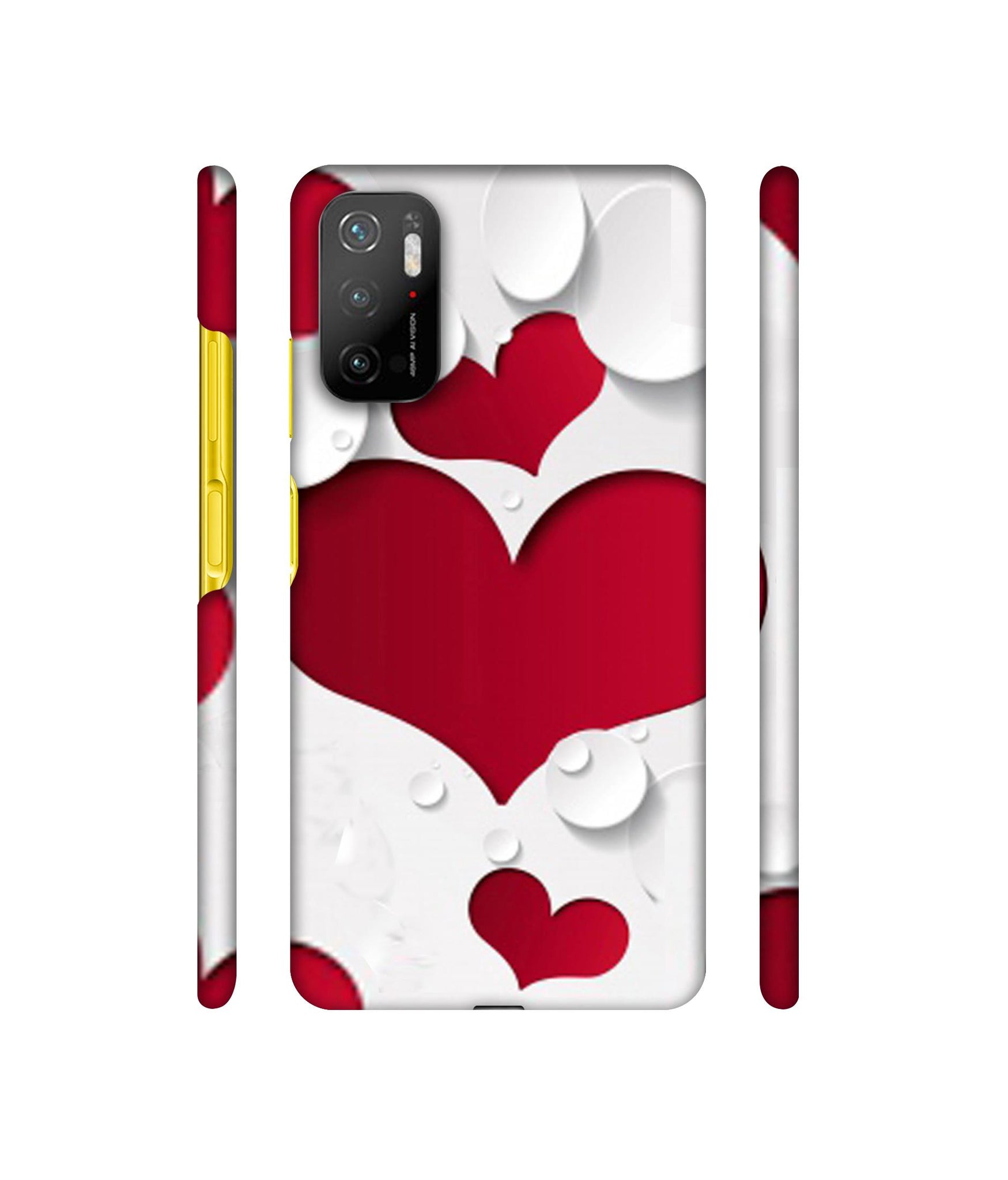 Multiple Hearts Designer Hard Back Cover for Mi Poco M3 Pro 4G / Mi Poco M3 Pro 5G / Redmi Note 10T 5G