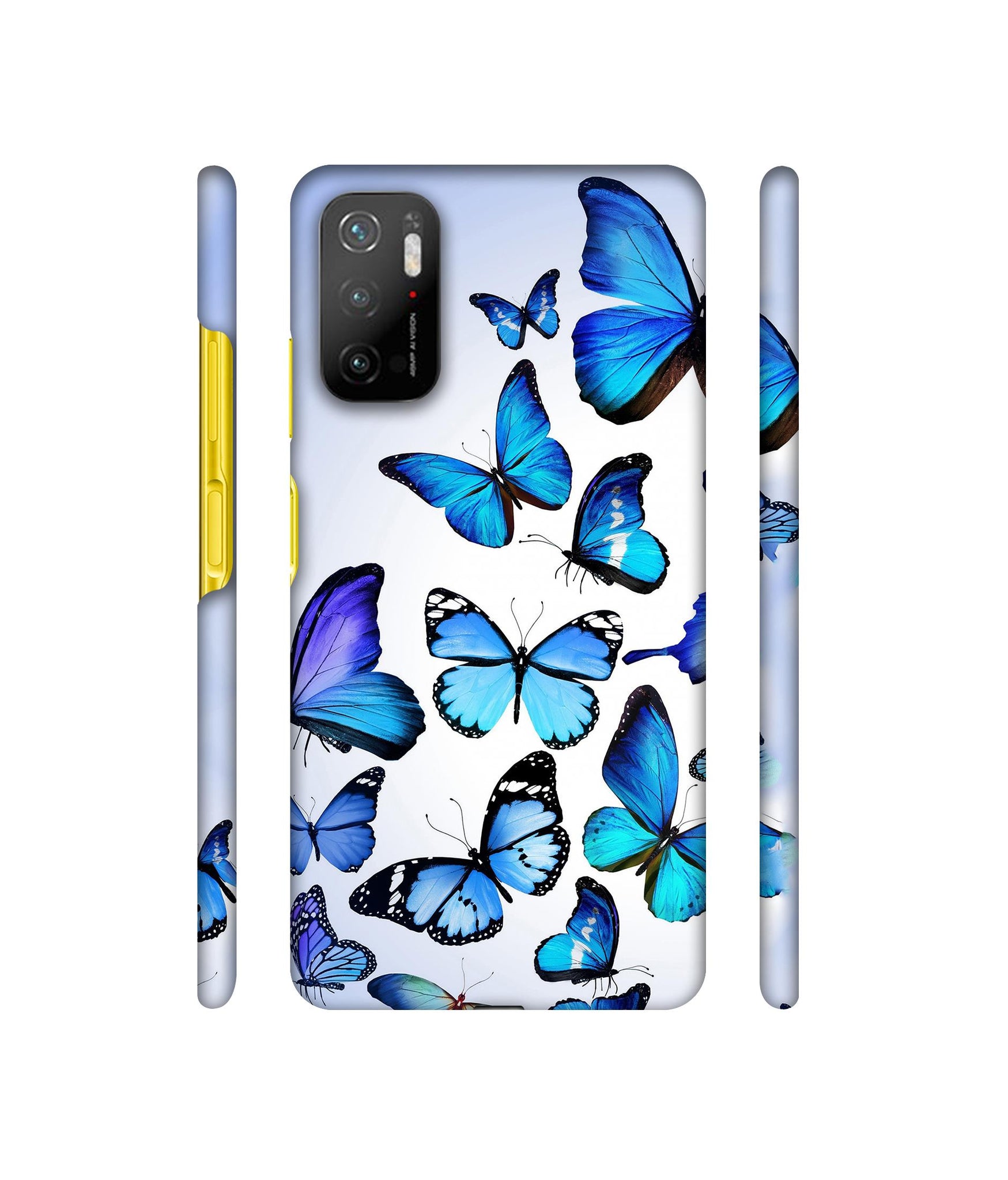 Colorful Flying Butterfly Designer Hard Back Cover for Mi Poco M3 Pro 4G / Mi Poco M3 Pro 5G / Redmi Note 10T 5G
