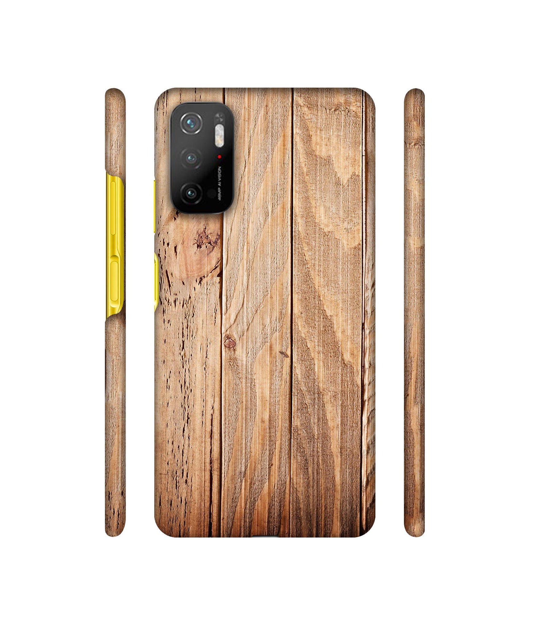 Wooden Texture Designer Hard Back Cover for Mi Poco M3 Pro 4G / Mi Poco M3 Pro 5G / Redmi Note 10T 5G