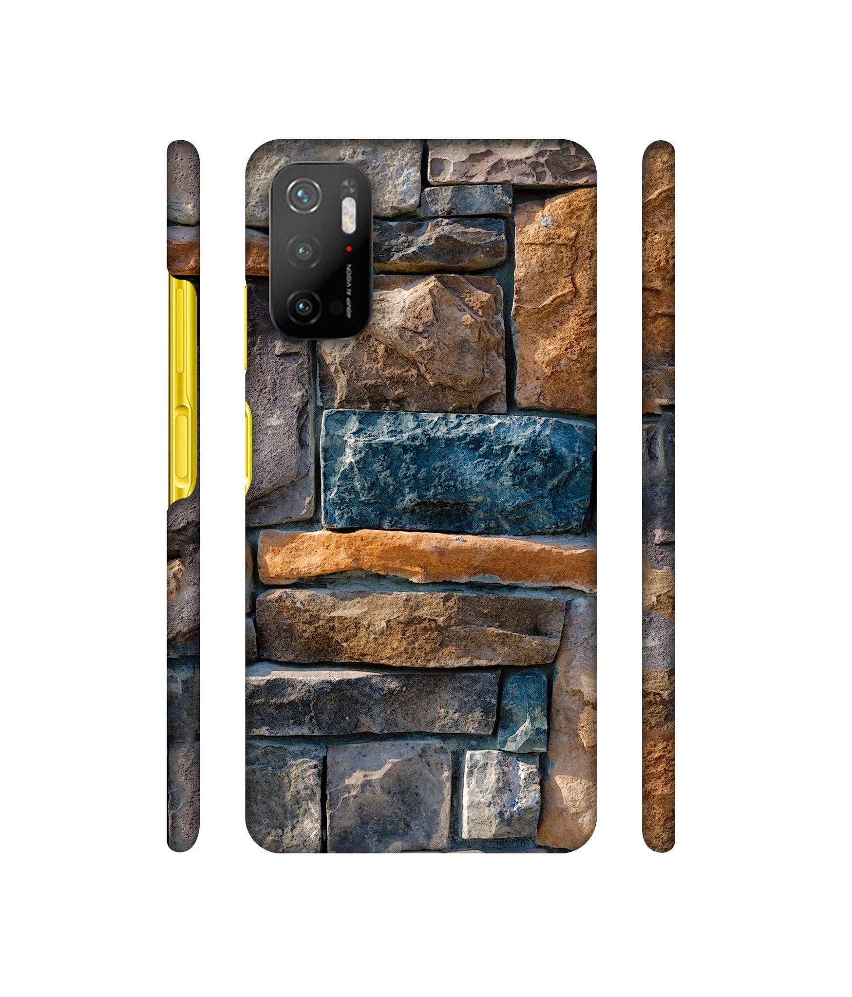 Decorative Stone Cladding Designer Hard Back Cover for Mi Poco M3 Pro 4G / Mi Poco M3 Pro 5G / Redmi Note 10T 5G