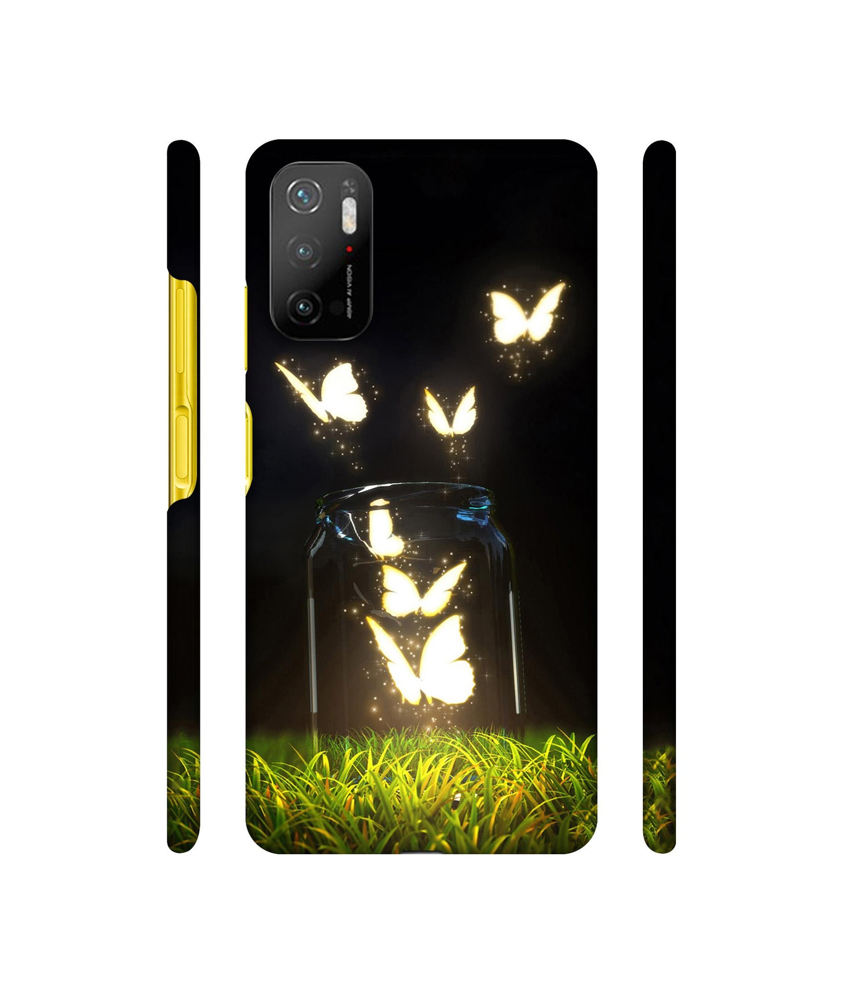 Butterfly Designer Hard Back Cover for Mi Poco M3 Pro 4G / Mi Poco M3 Pro 5G / Redmi Note 10T 5G