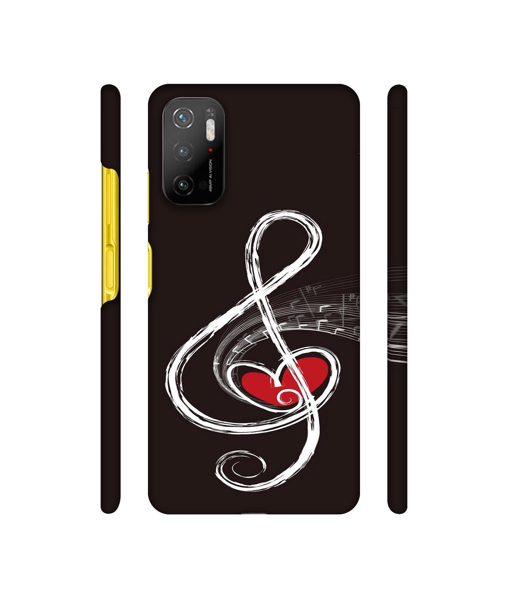 Love Note Music Designer Hard Back Cover for Mi Poco M3 Pro 4G / Mi Poco M3 Pro 5G / Redmi Note 10T 5G