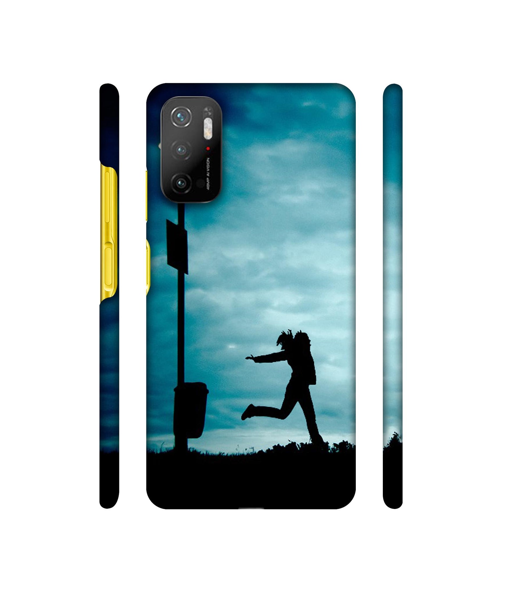 Girl Running At Night Designer Hard Back Cover for Mi Poco M3 Pro 4G / Mi Poco M3 Pro 5G / Redmi Note 10T 5G