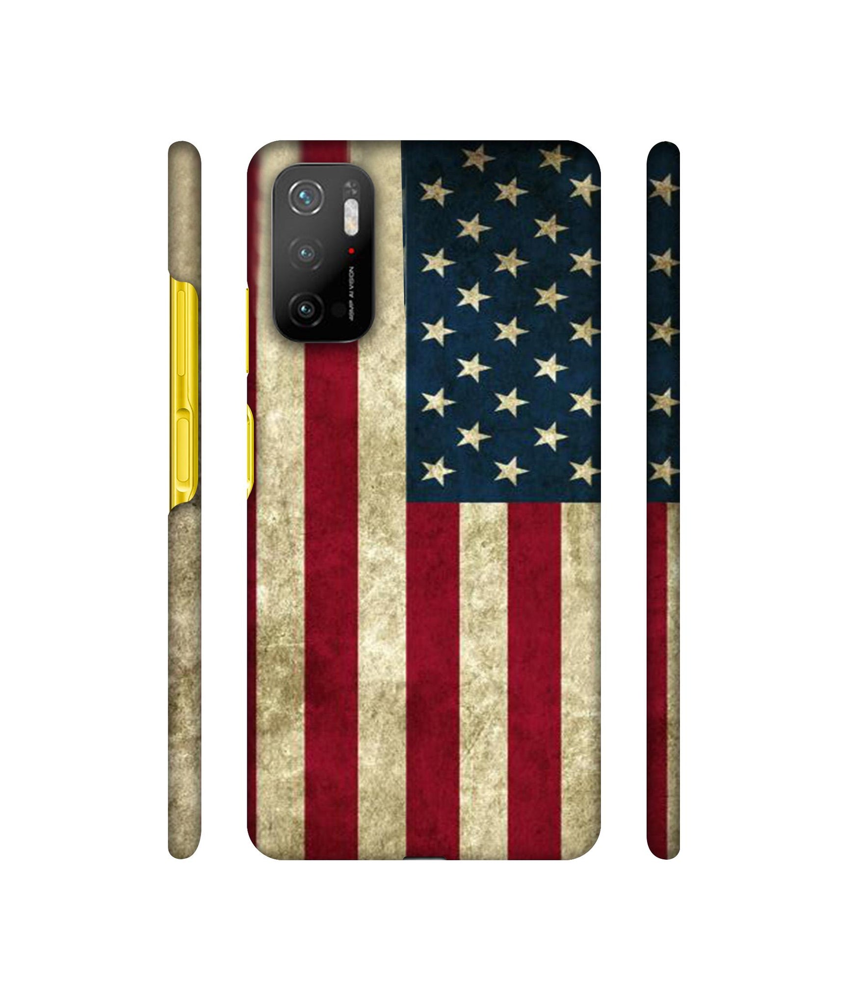 Vingate USA Flag Designer Hard Back Cover for Mi Poco M3 Pro 4G / Mi Poco M3 Pro 5G / Redmi Note 10T 5G