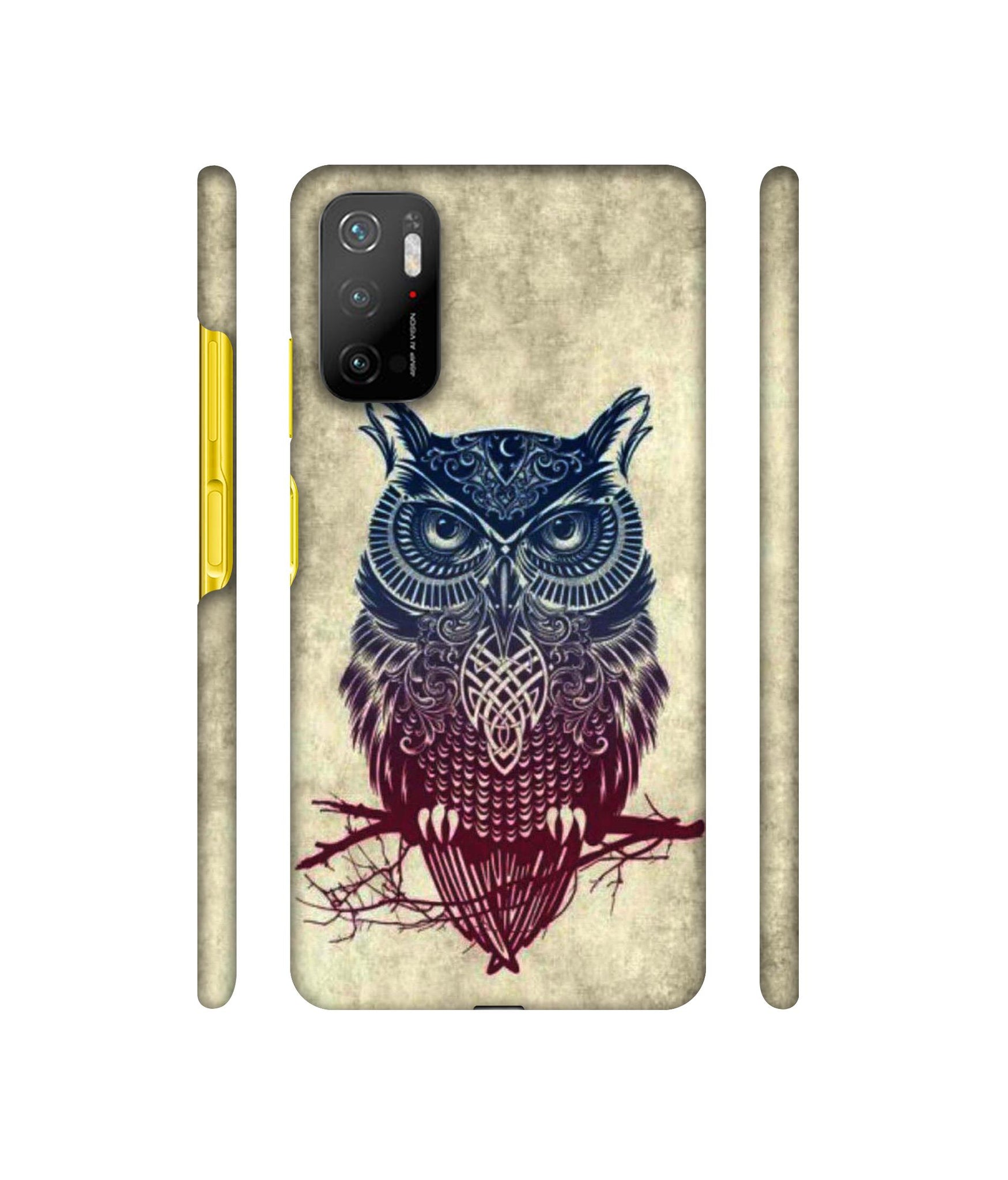 Owl Pattern Designer Hard Back Cover for Mi Poco M3 Pro 4G / Mi Poco M3 Pro 5G / Redmi Note 10T 5G